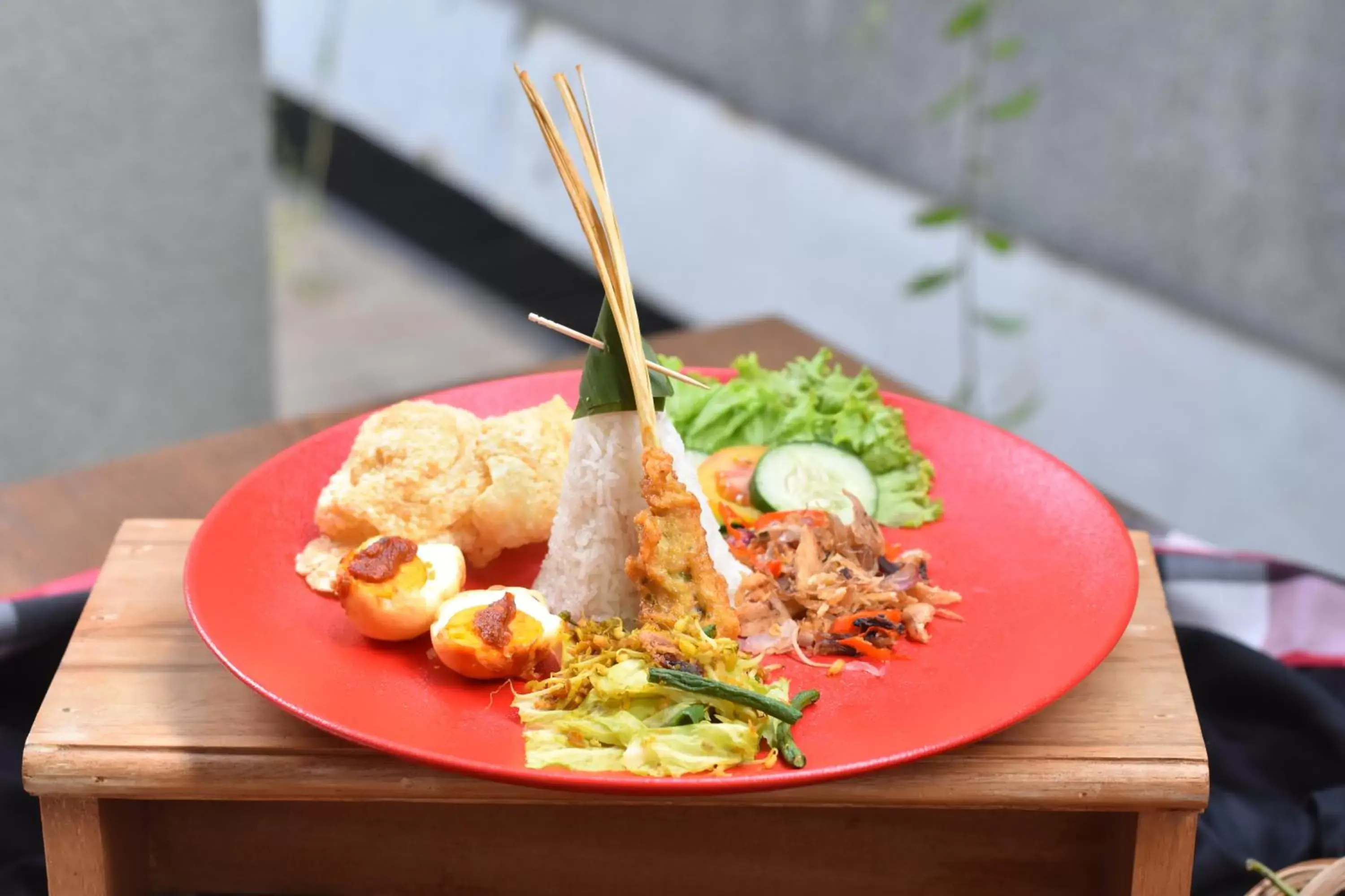 Food close-up, Food in ibis Bali Legian Street