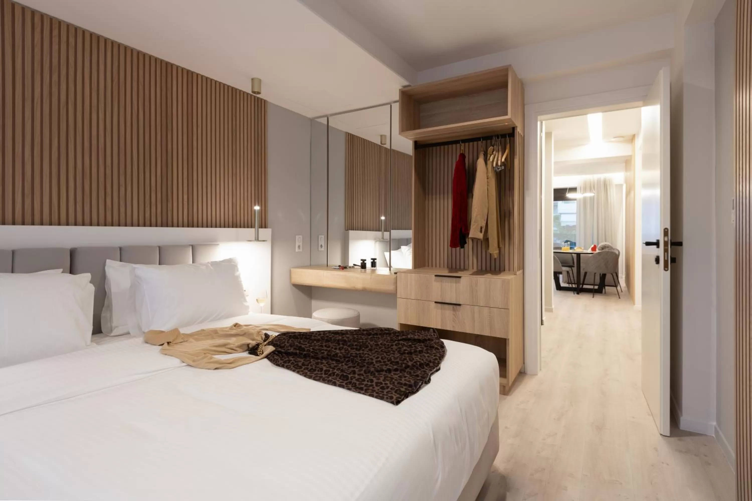 Bed in Incanto Boutique Suites - Neos Kosmos