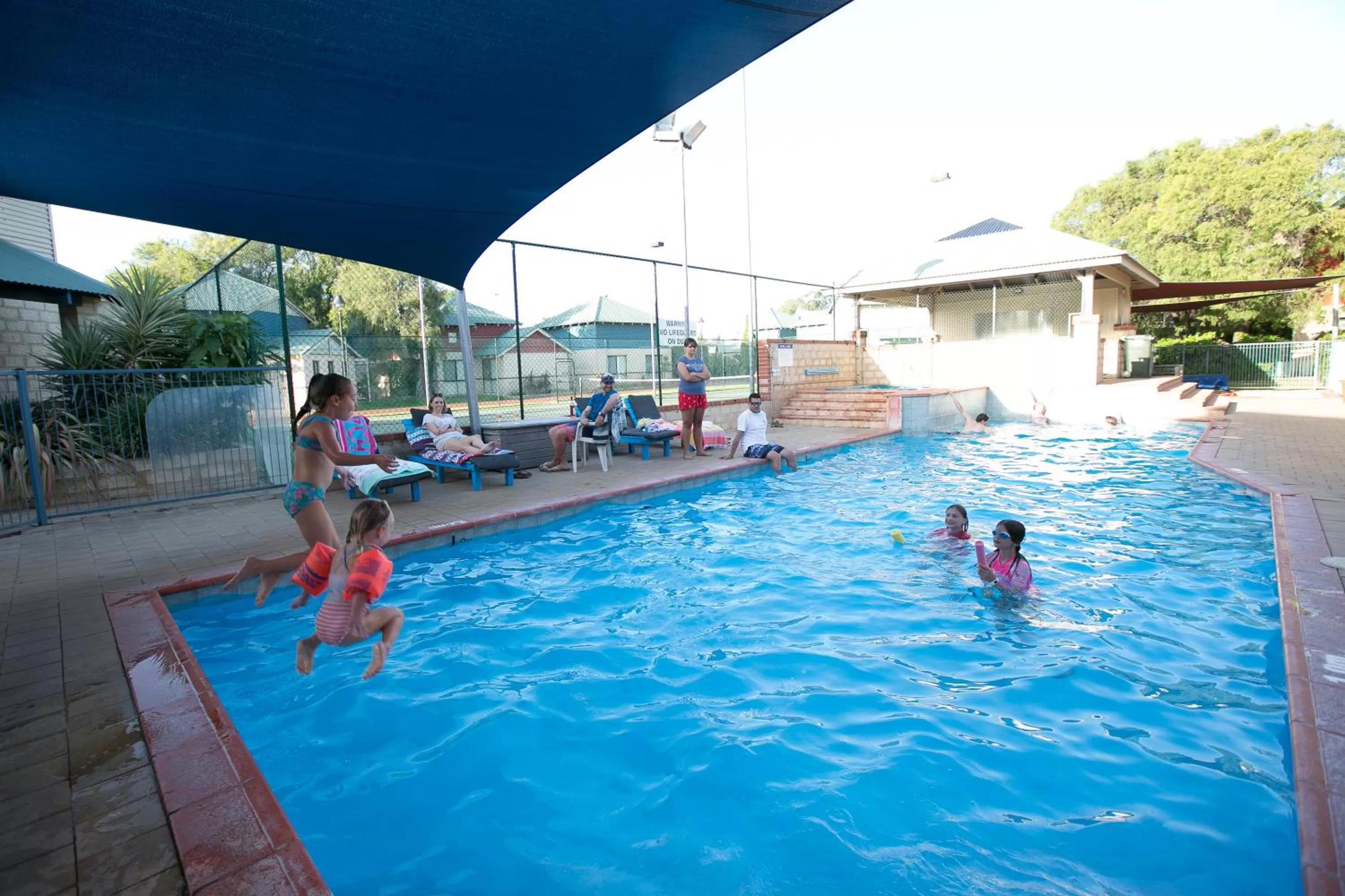 Pool view in Amalfi Resort Busselton's Best Kept Secret