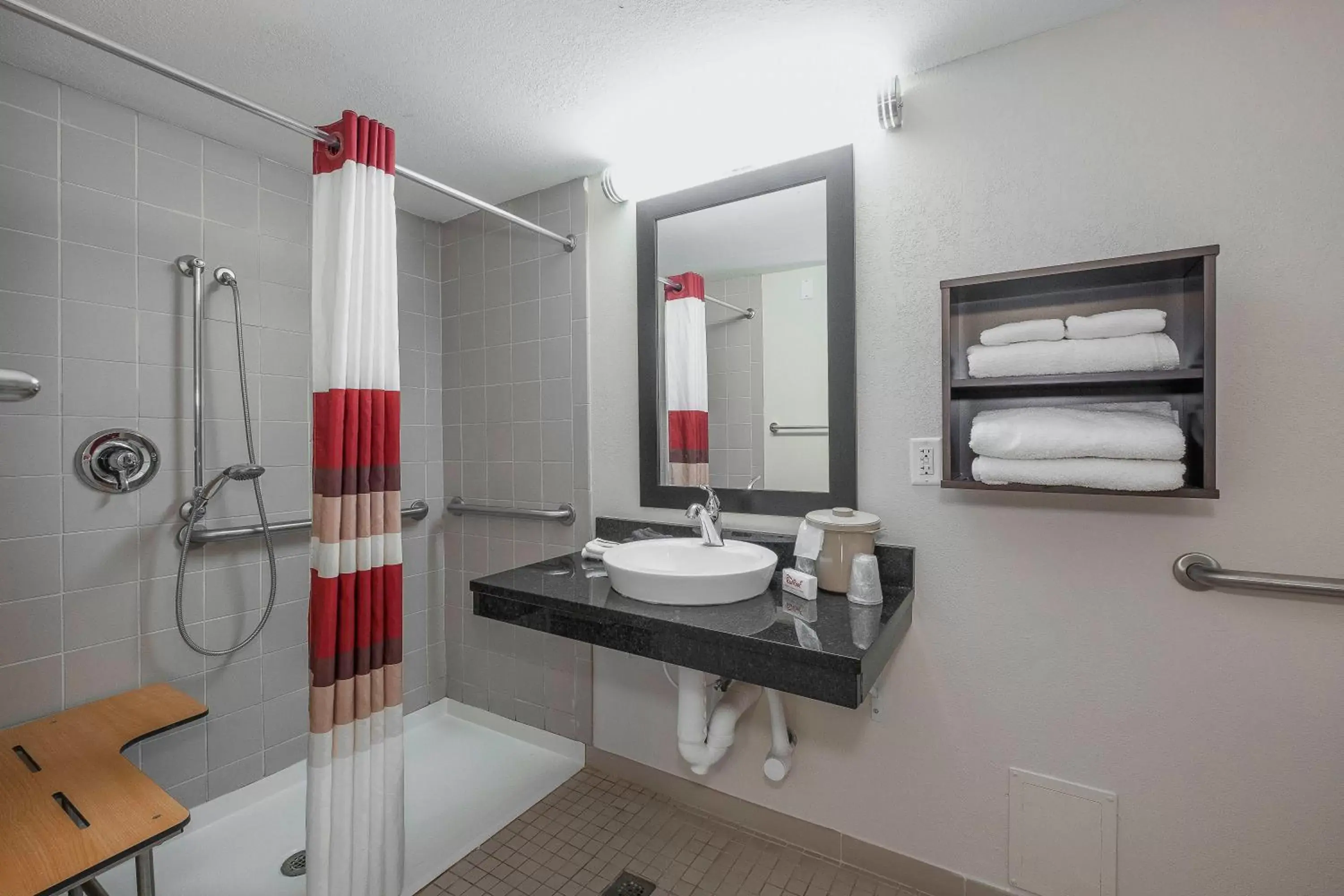 Bathroom in Red Roof Inn Roanoke Rapids