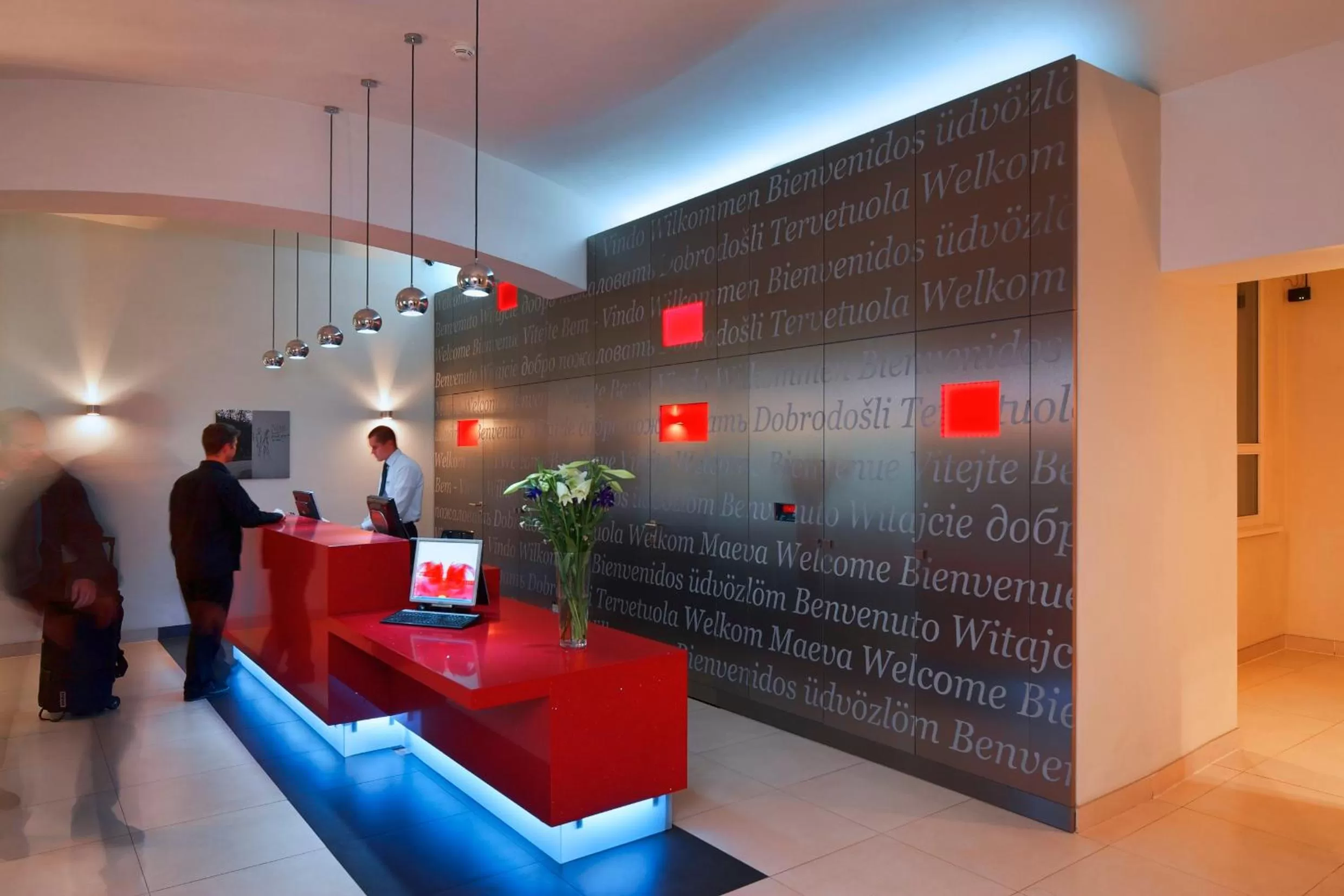 Lobby or reception in Red & Blue Design Hotel Prague