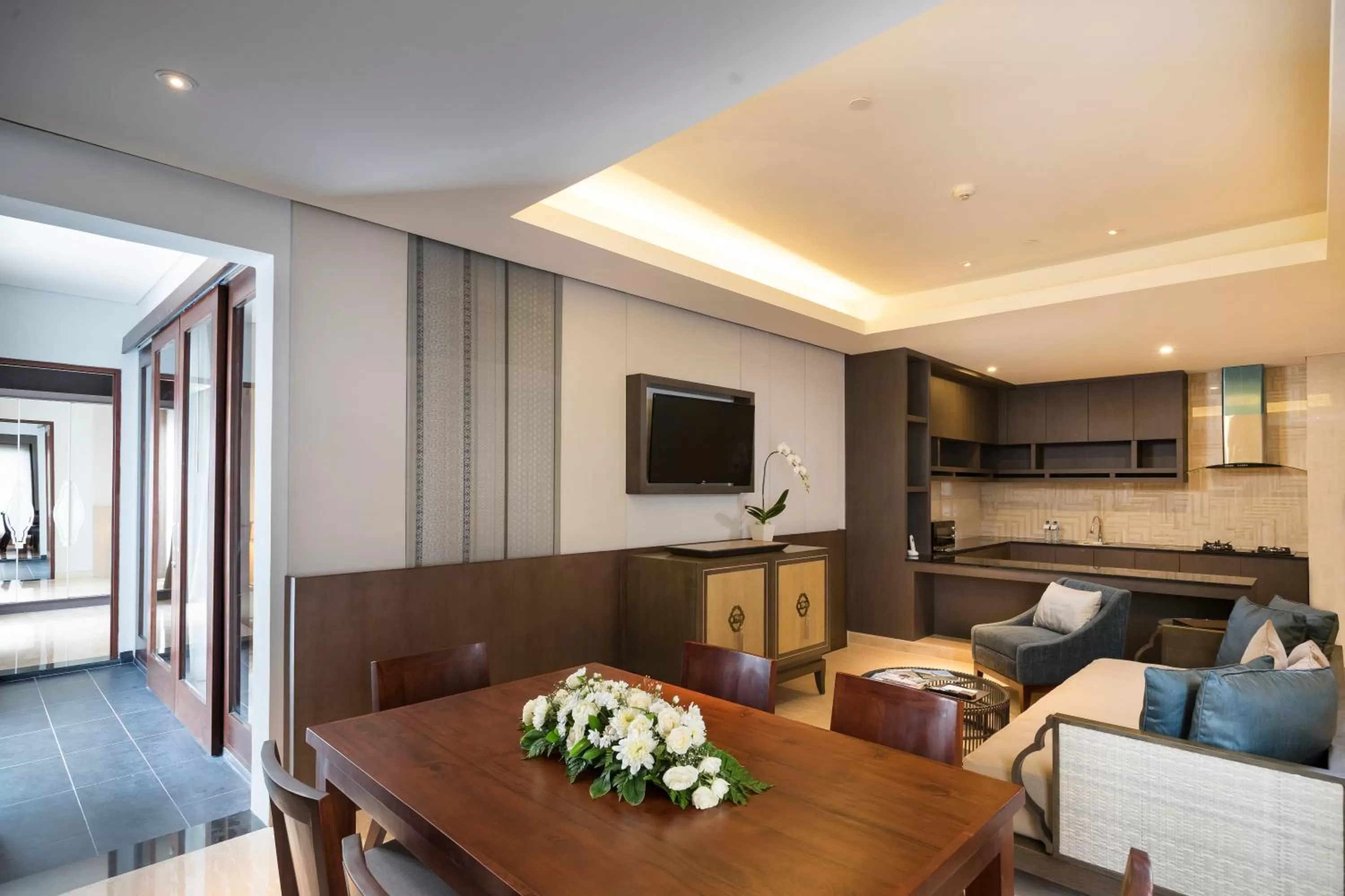 Kitchen or kitchenette in The Anvaya Beach Resort Bali