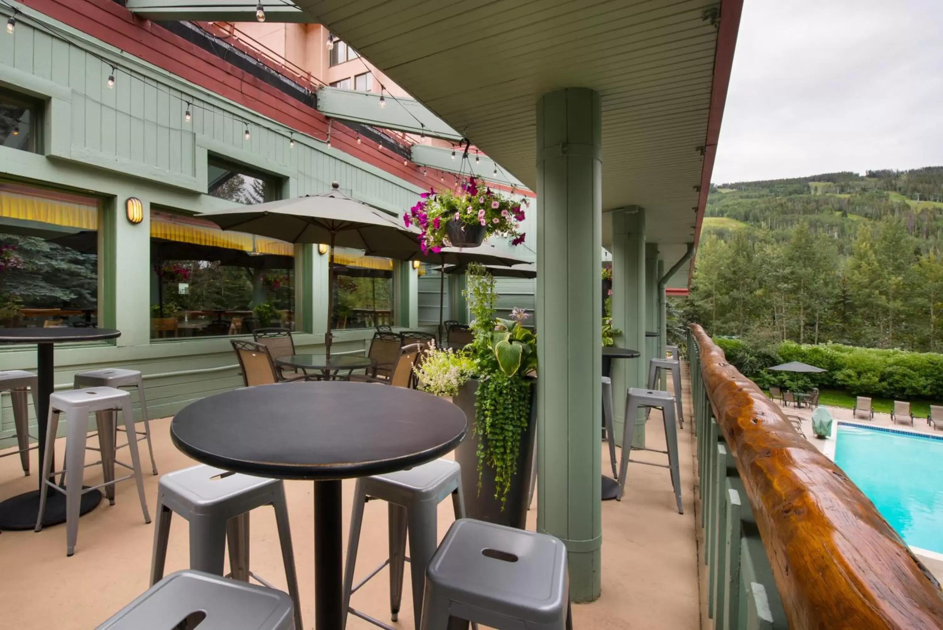 Patio in Evergreen Lodge at Vail