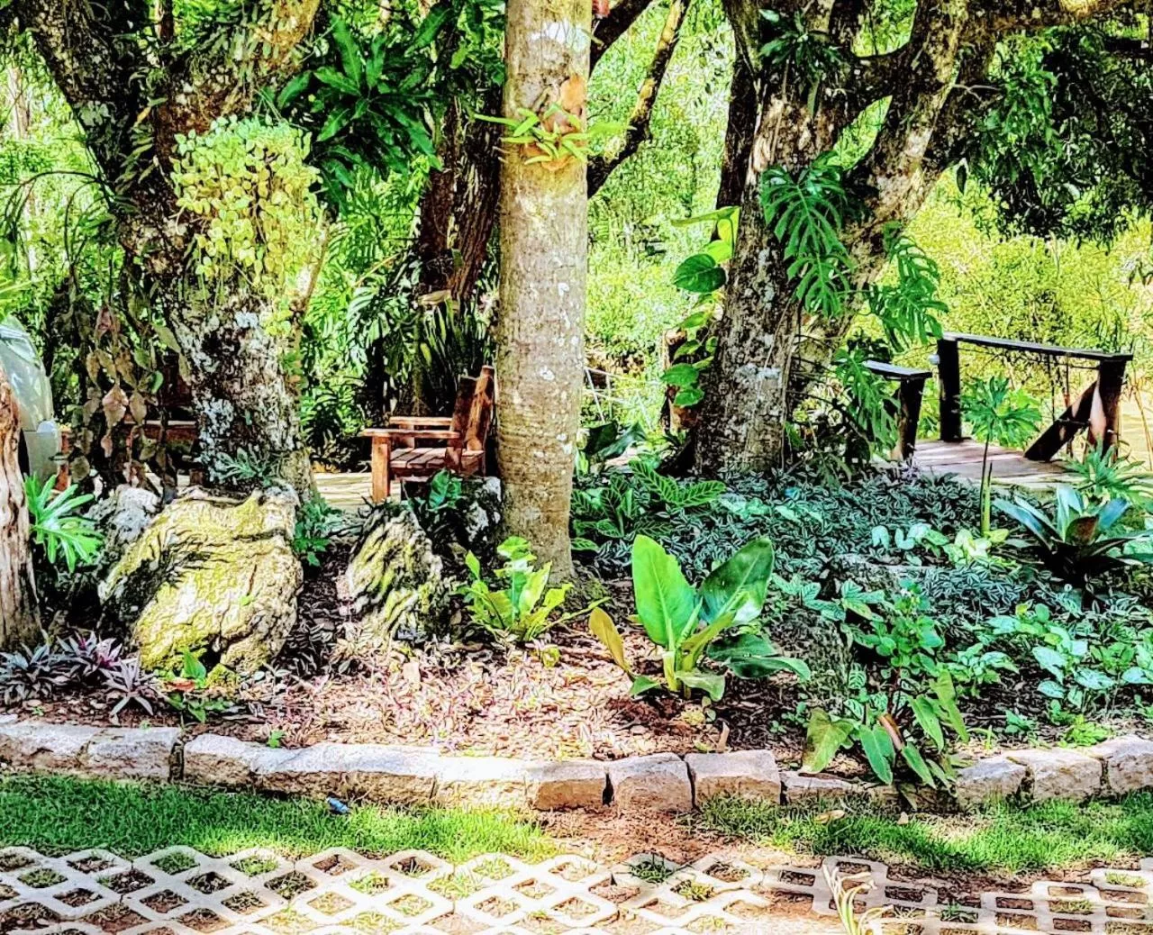 Garden in Pousada Santa Thereza