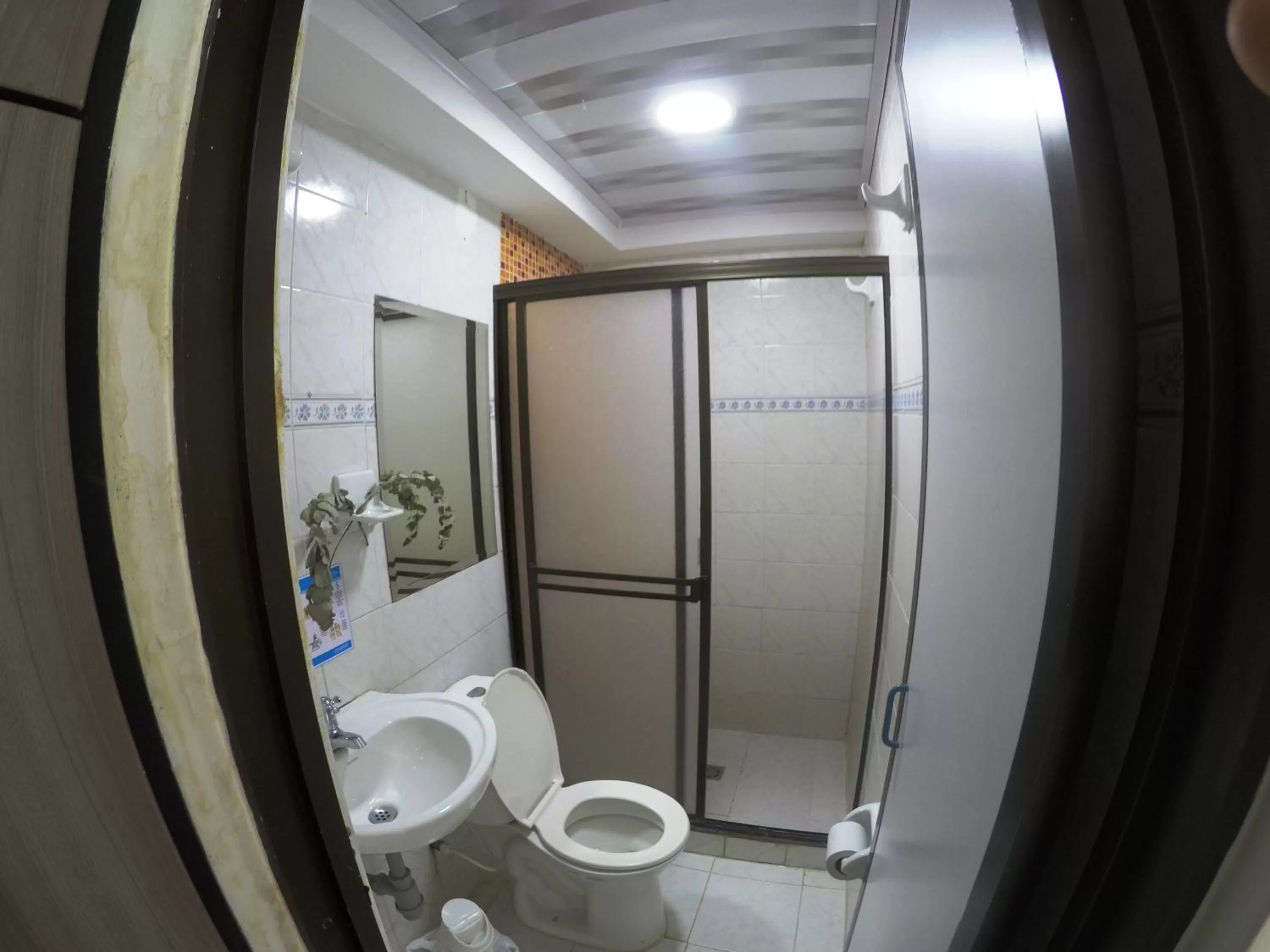 Shower in Sky Club Eco Hotel