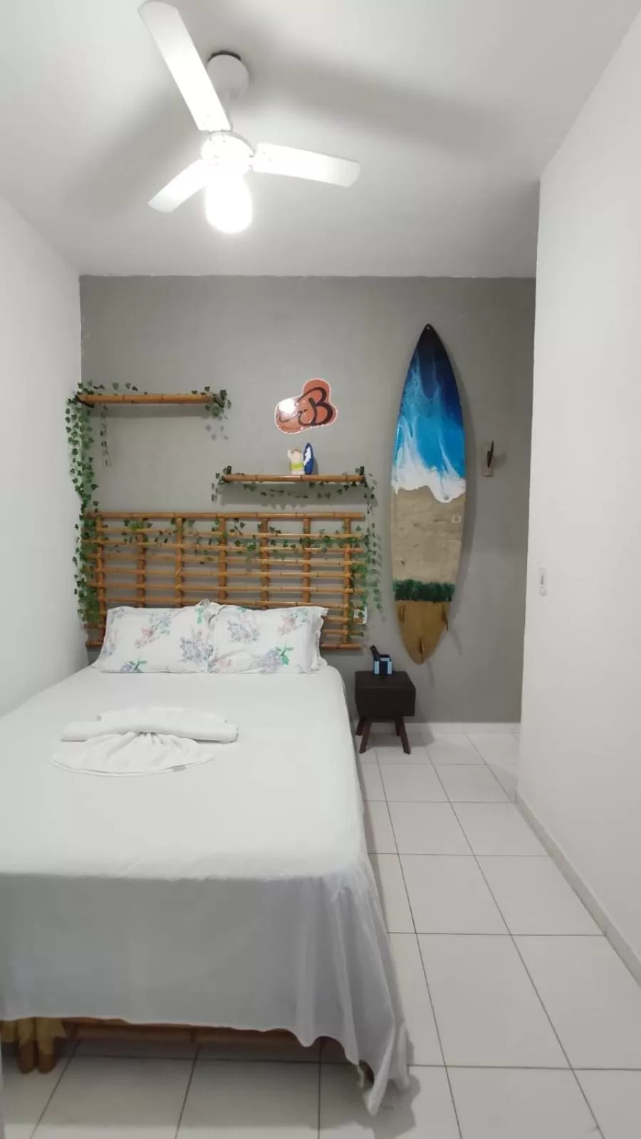 Bed in Pousada Praia do Tombo