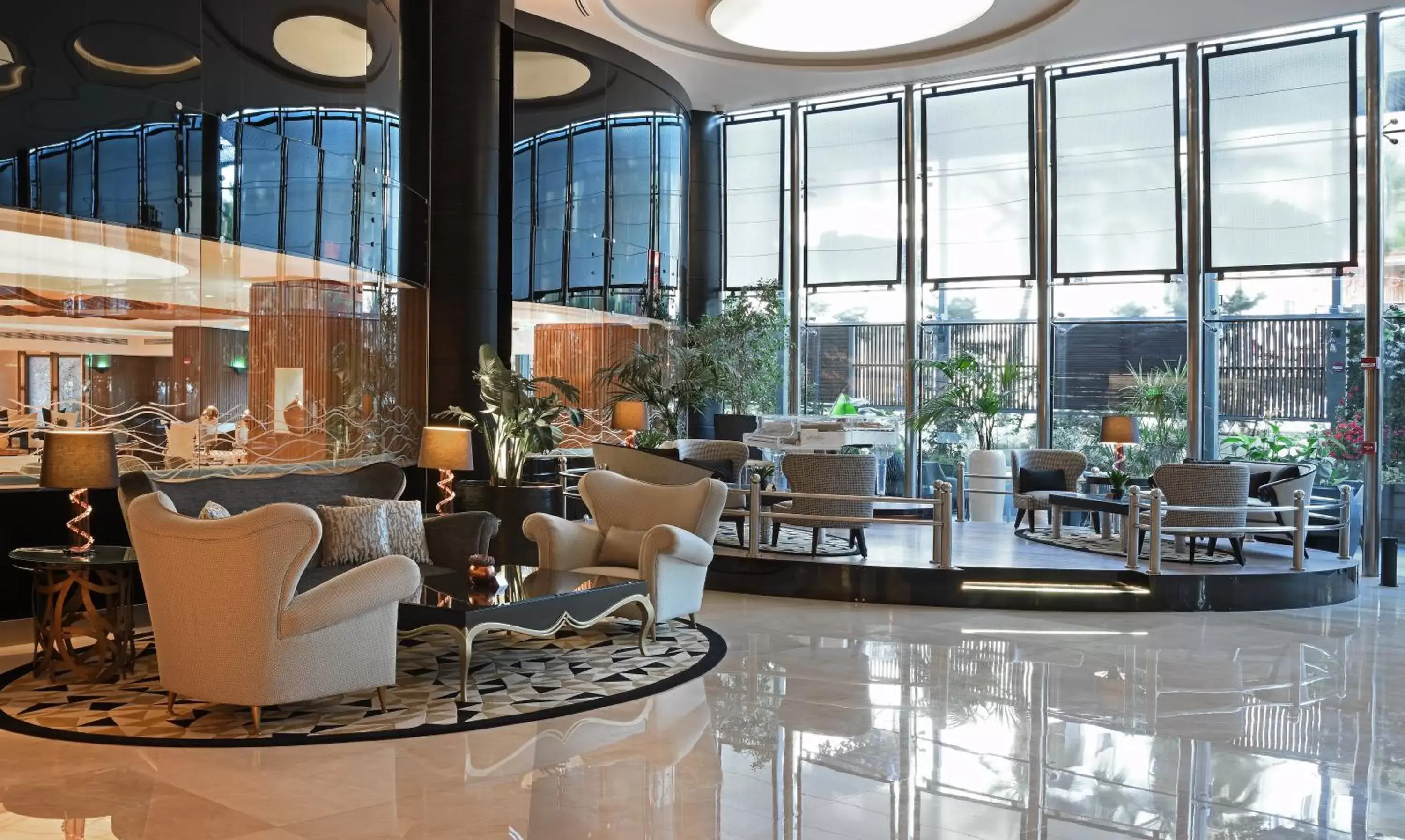 Restaurant/places to eat, Lobby/Reception in Hilton Amman