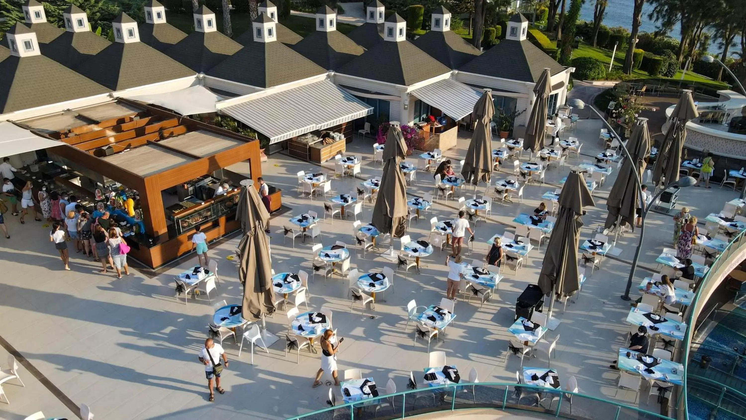 Restaurant/places to eat, Bird's-eye View in The Grand Blue Sky International - All Inclusive