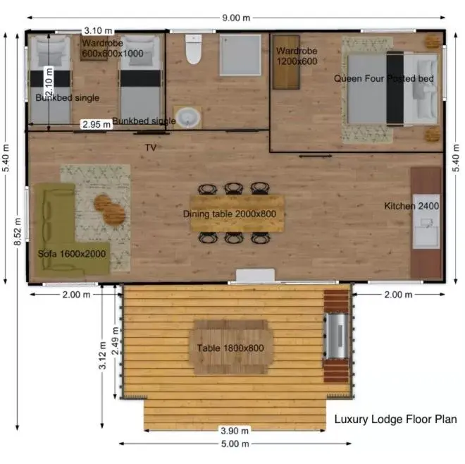 Floor Plan in Ballina Beach Nature Resort