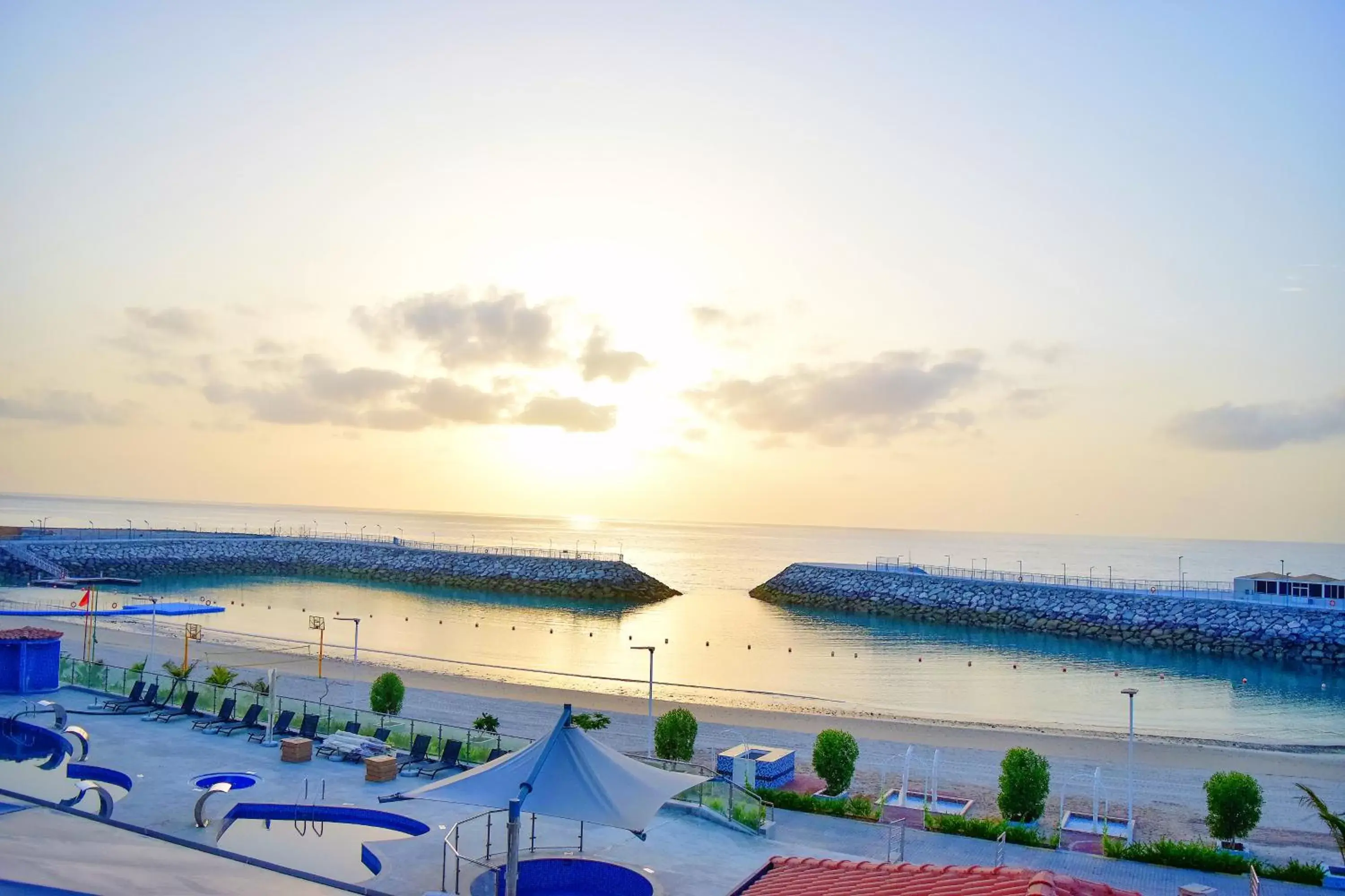 Sea view in Mirage Bab Al Bahr Beach Hotel
