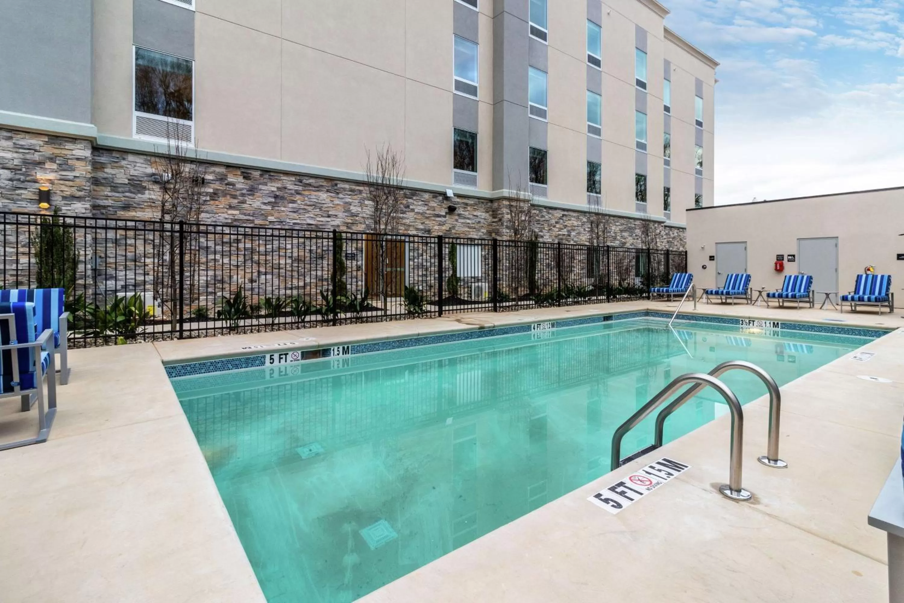Pool view in Hampton Inn Locust Grove