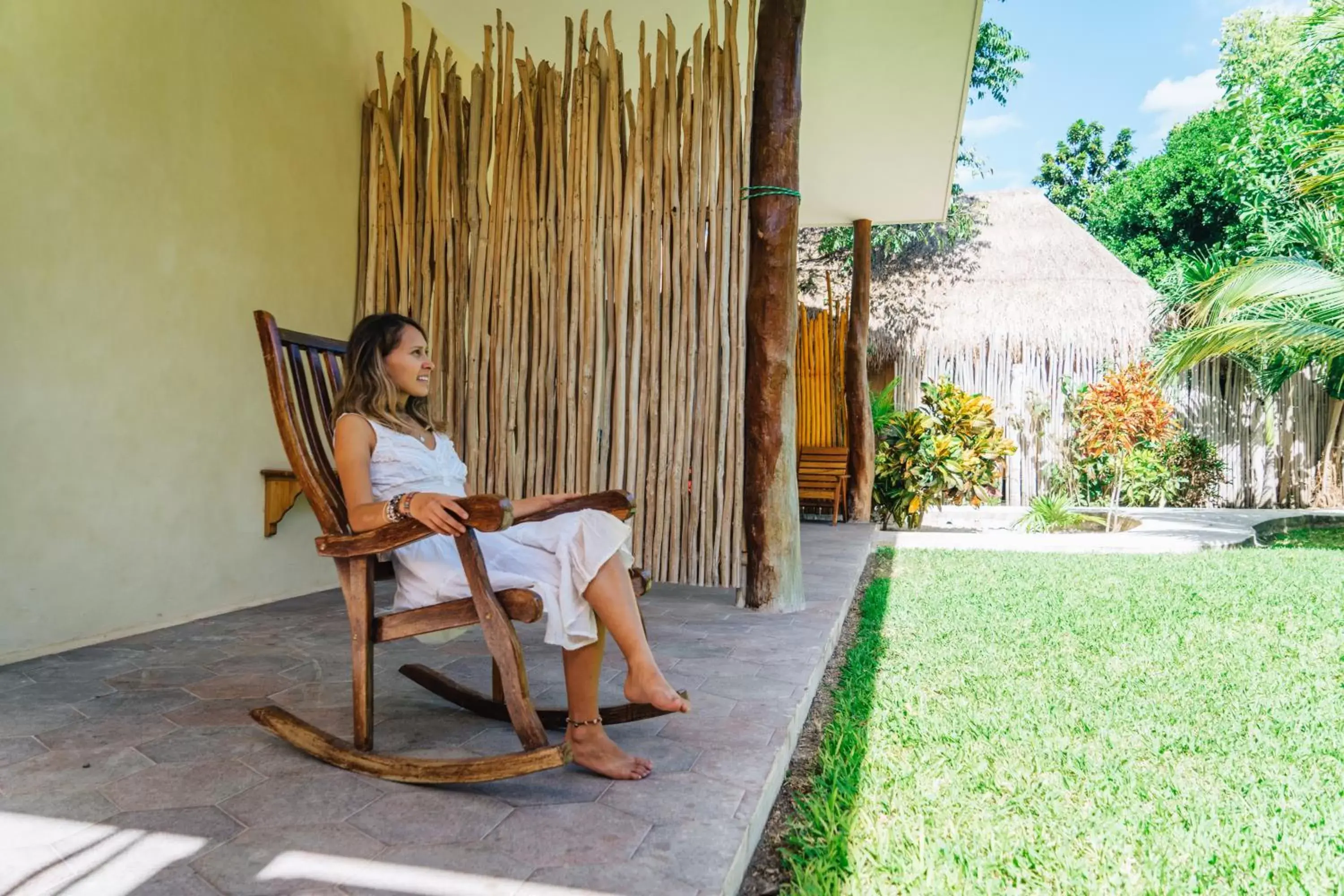 Patio in Hotel & Suites Oasis Bacalar