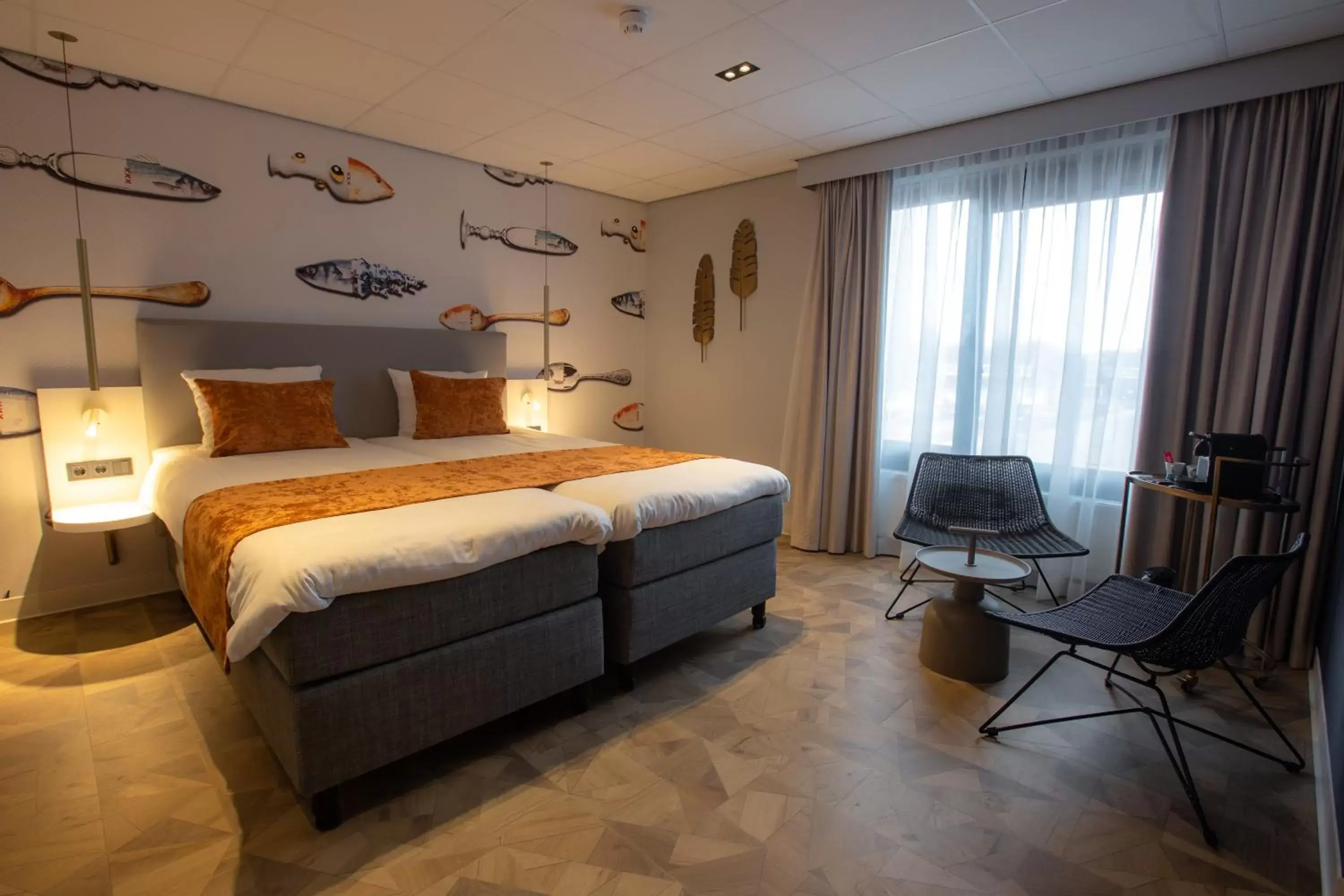 Photo of the whole room, Bed in Hotel Restaurant Grandcafé 't Voorhuys