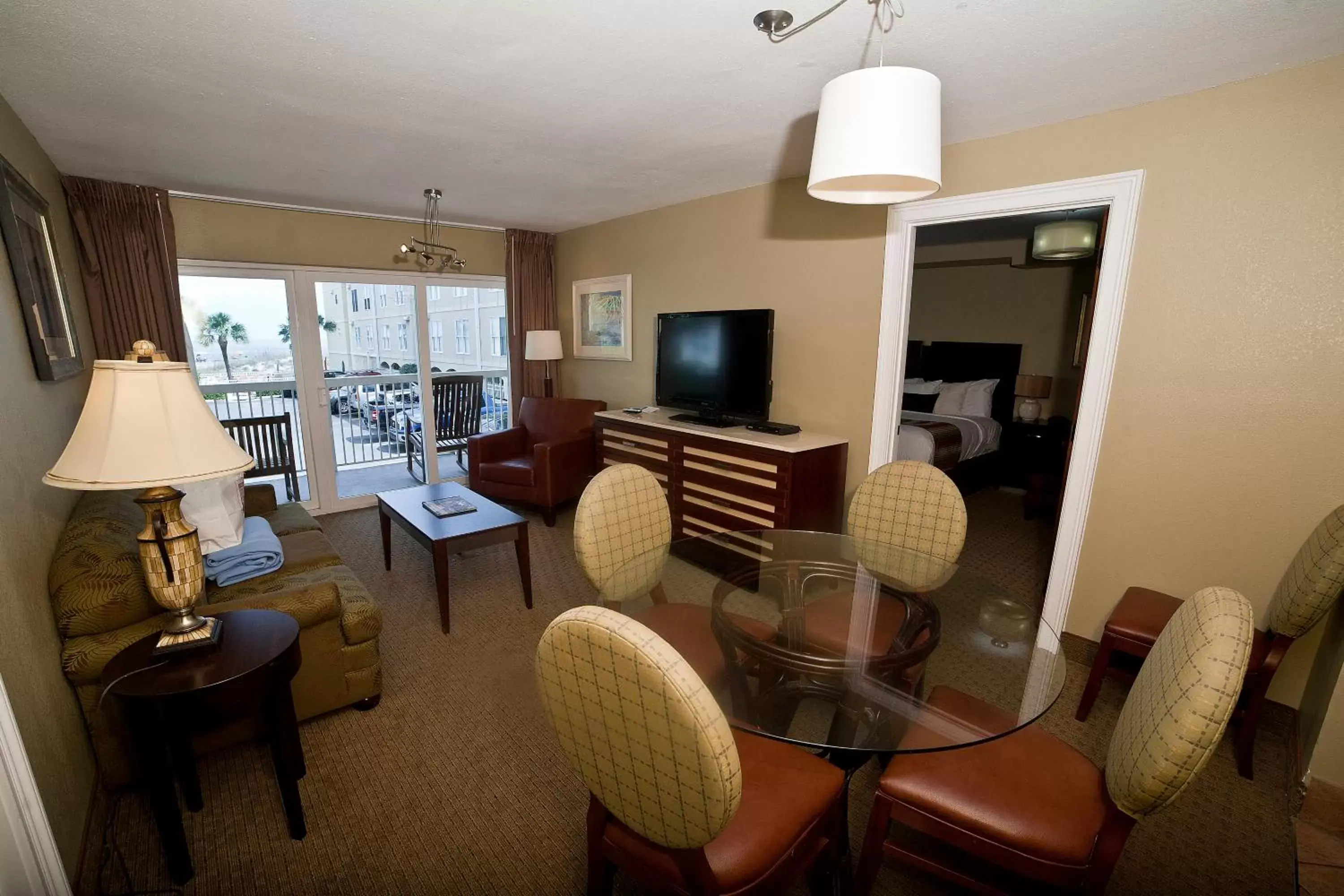 Seating Area in DeSoto Beach Hotel