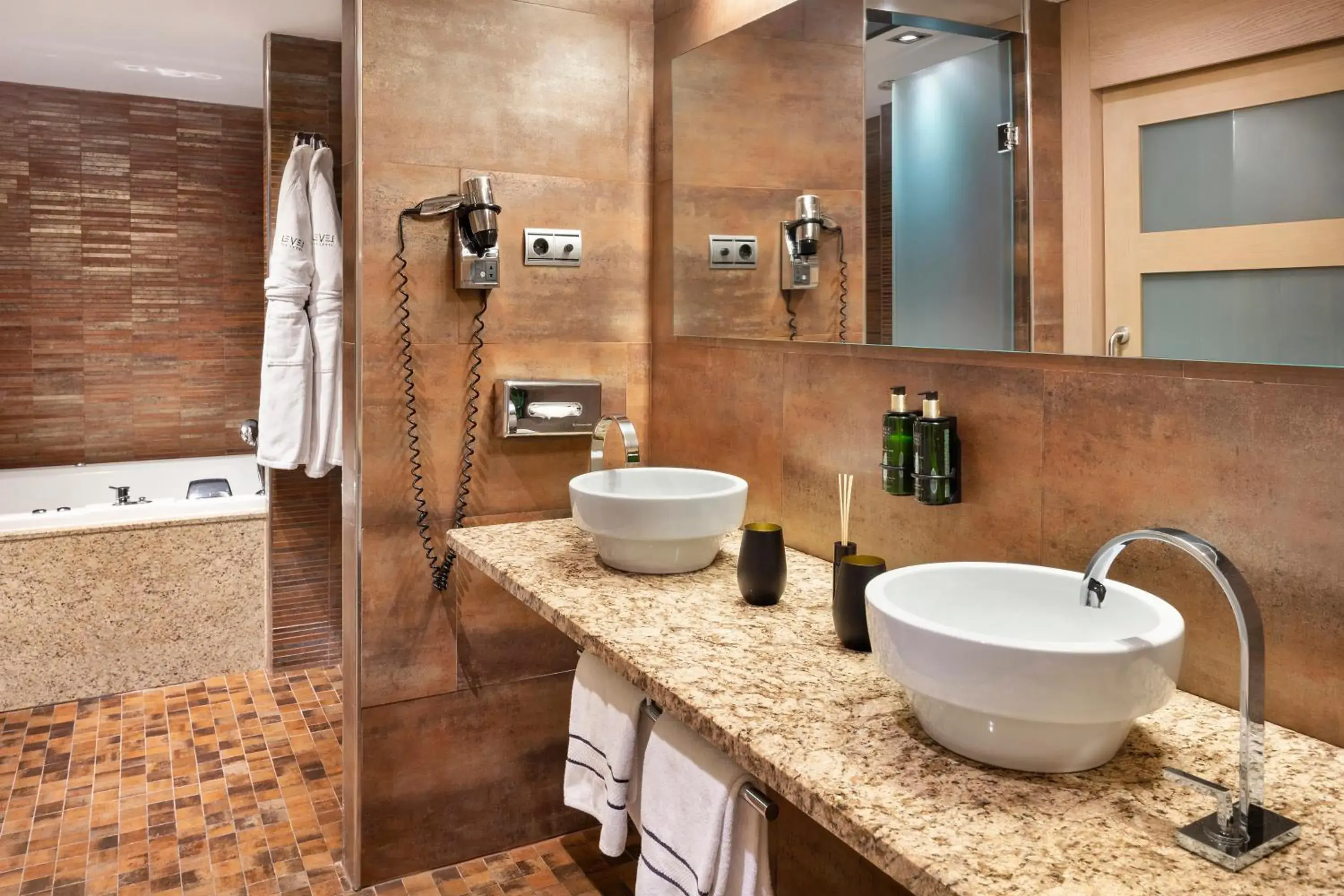 Shower, Bathroom in Melia Madrid Princesa