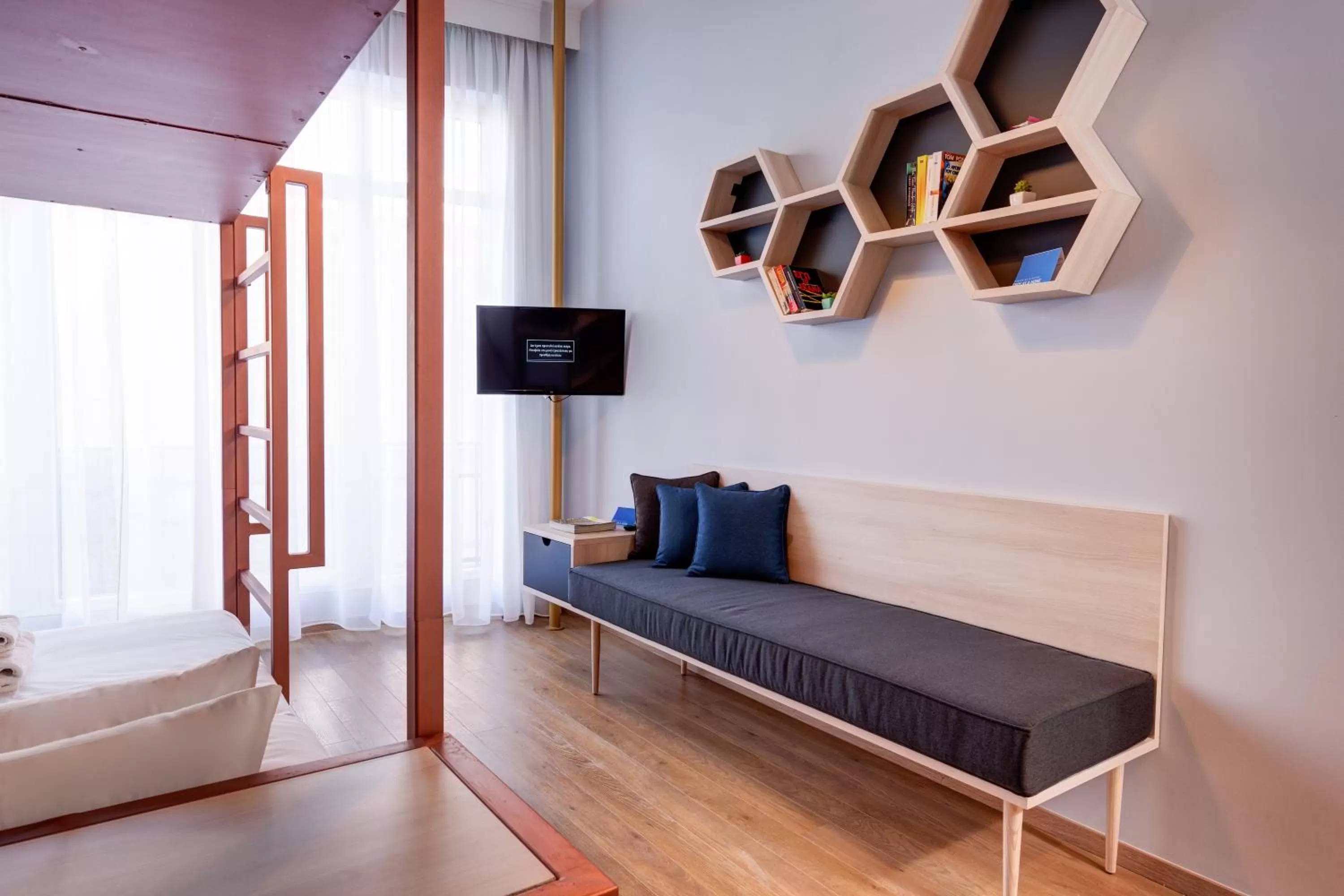 Decorative detail, Bed in Colors Urban Hotel Thessaloniki