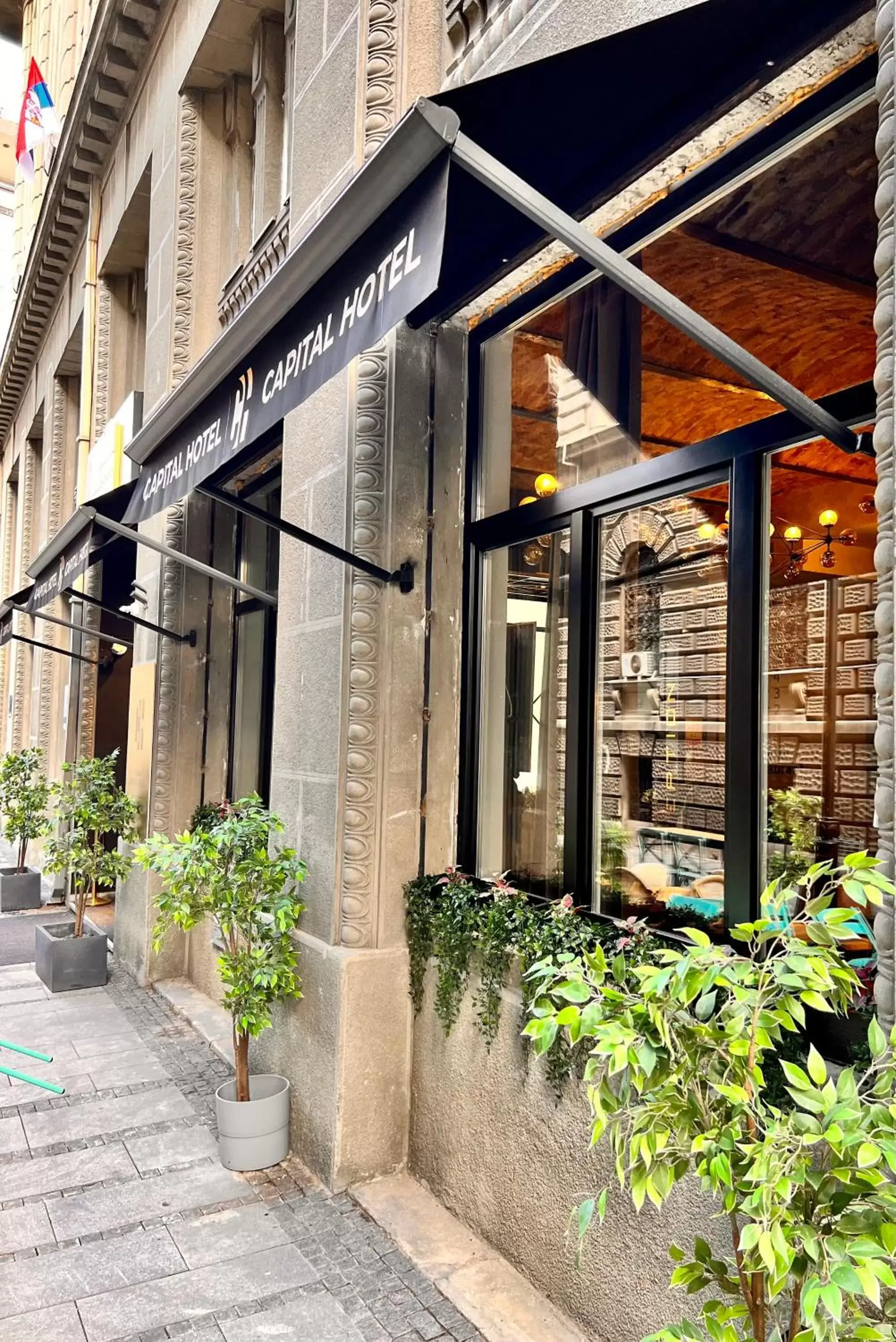 Property building in Capital Hotel Garni Property building in Capital Hotel Garni