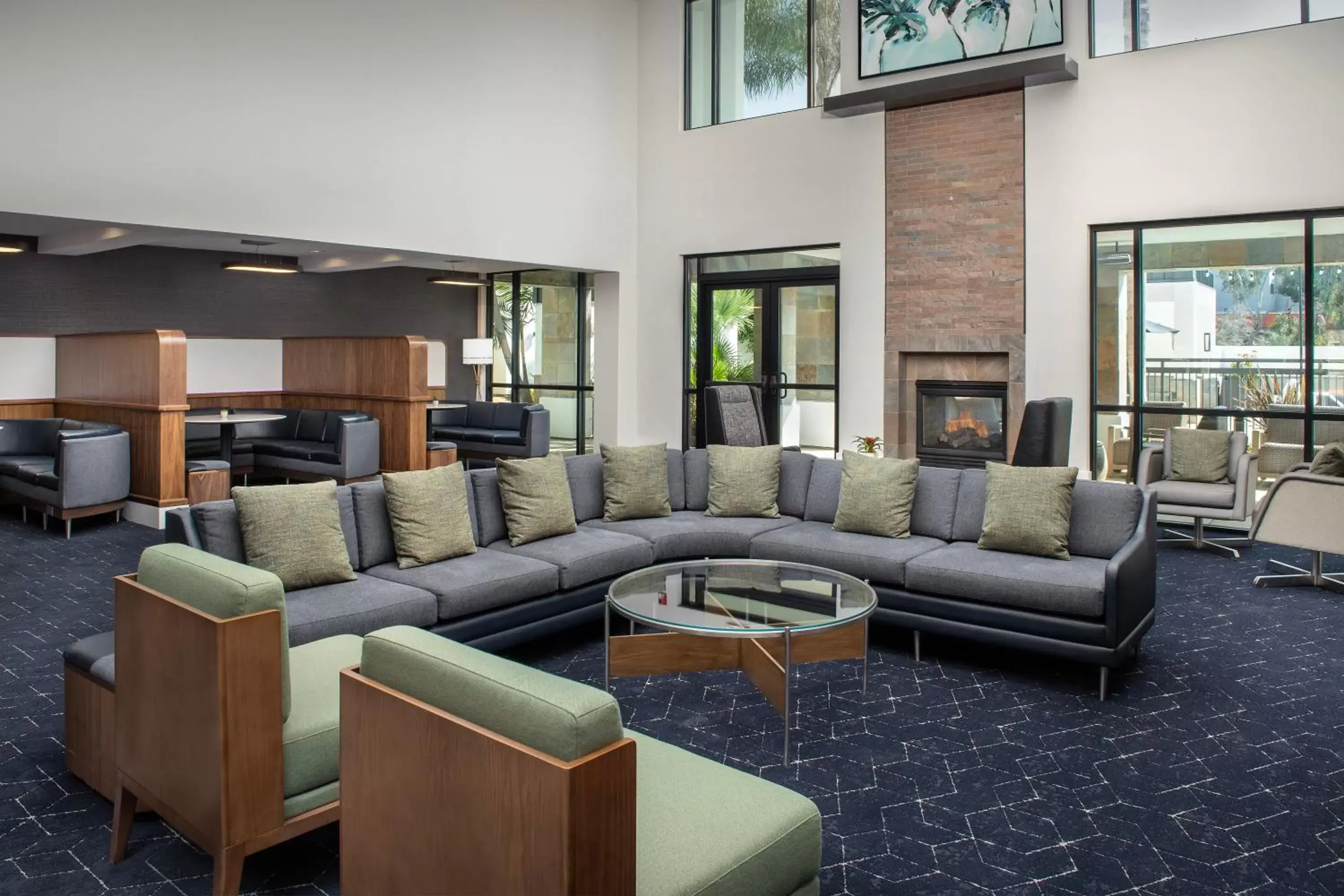 Seating Area in Courtyard by Marriott San Diego Carlsbad