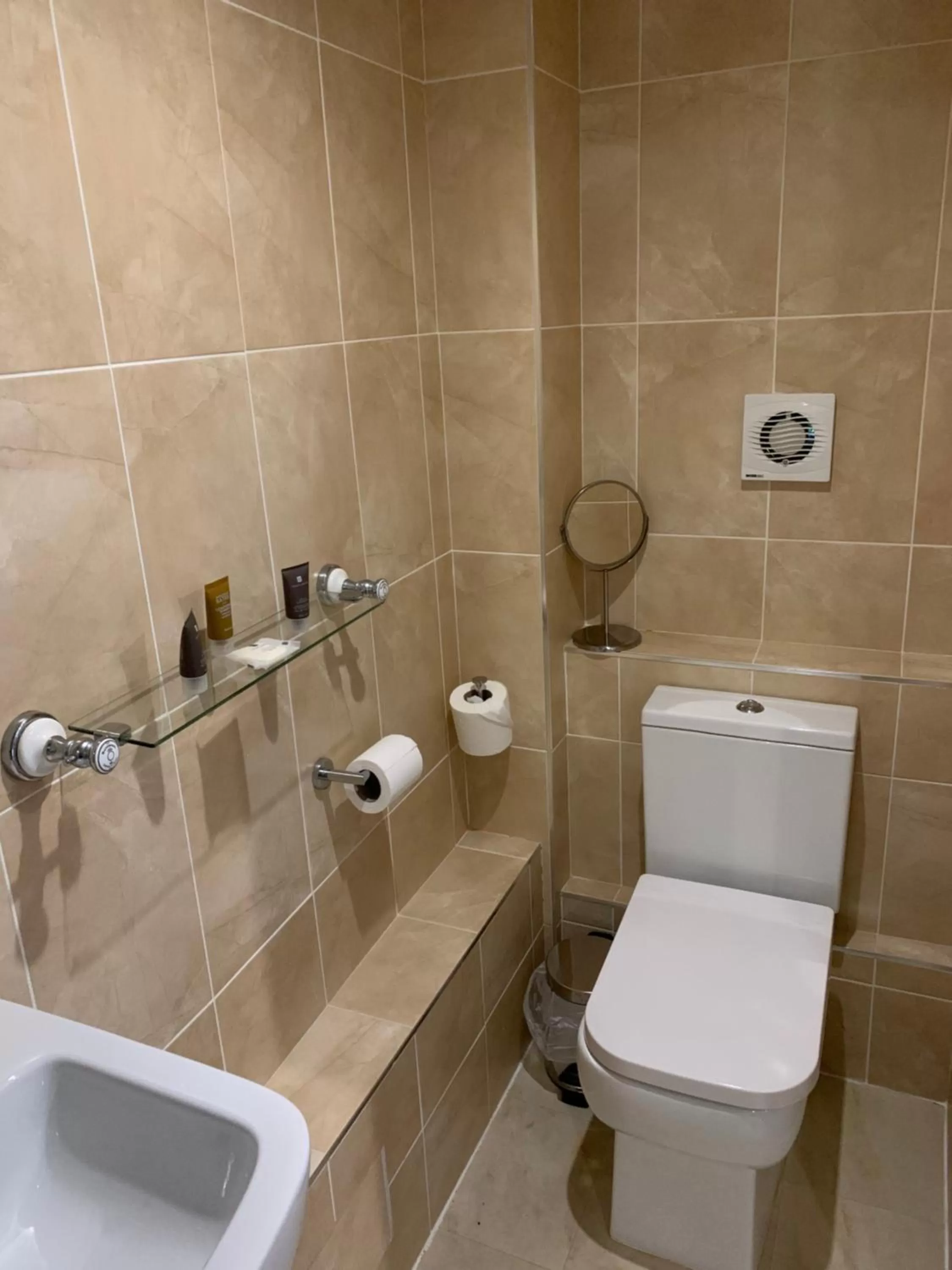 Toilet in Best Western Plus Sheffield Mosborough Hall Hotel