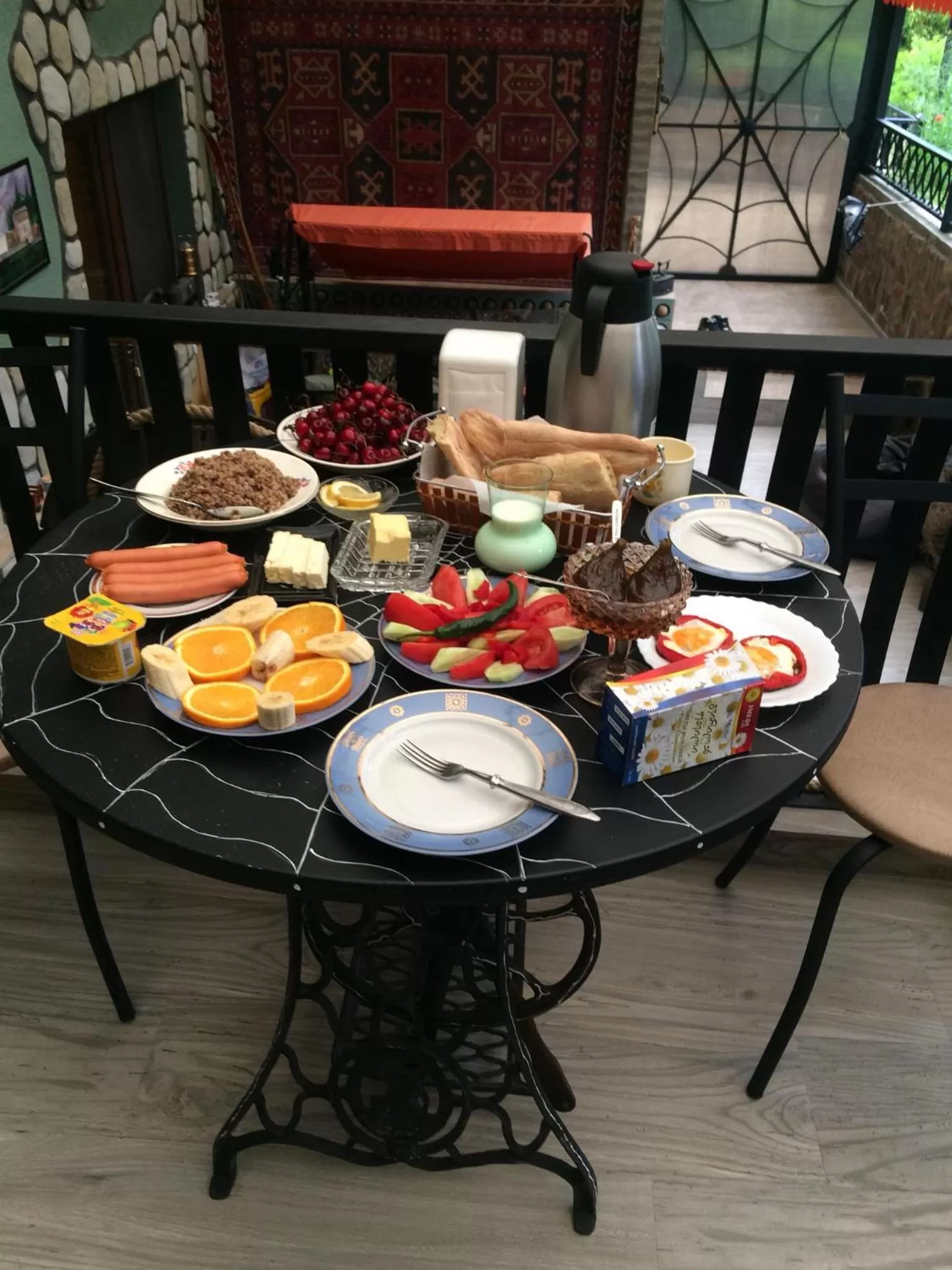 Food and drinks in Qilimcha's Guesthouse-Art Museum