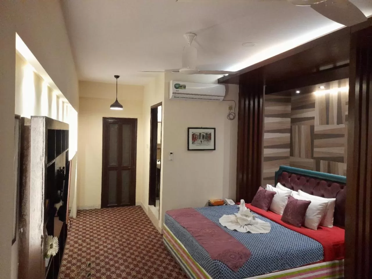 Bed in Center Point Apartment