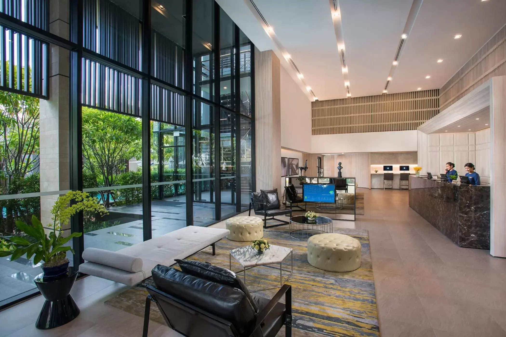 Lobby or reception in Somerset Ekamai Bangkok Lobby or reception in Somerset Ekamai Bangkok