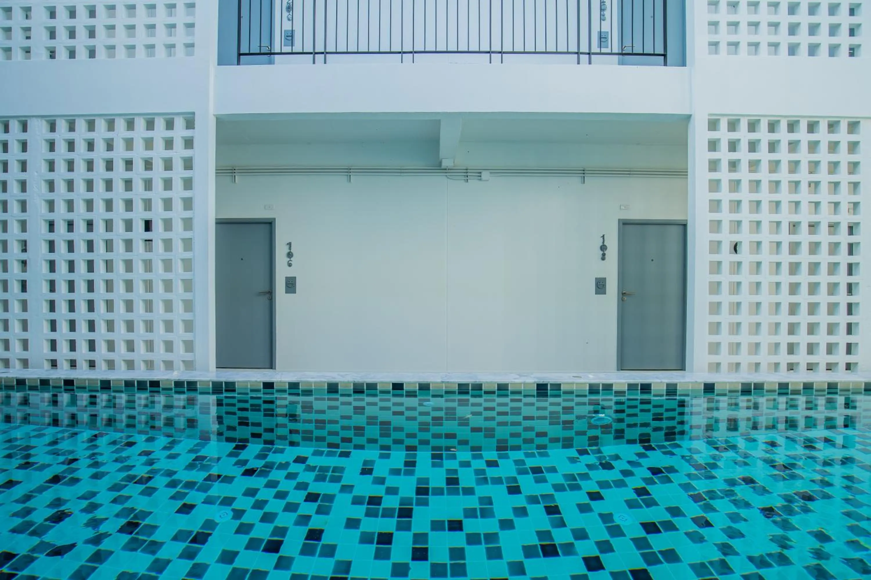 Pool view in The Rubber Hotel Phuket