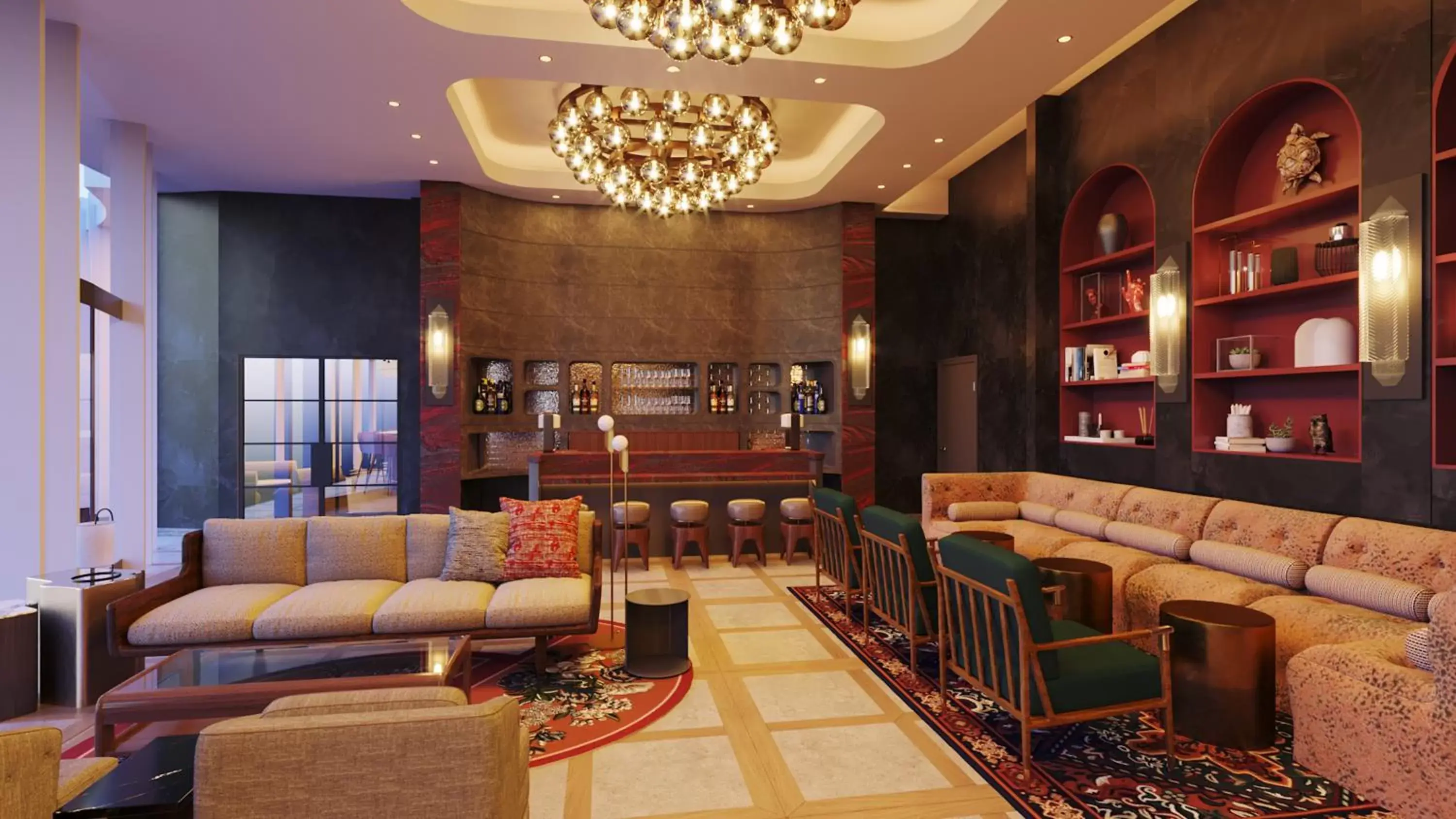 Lobby or reception, Lounge/Bar in Thompson Atlanta Buckhead, part of Hyatt