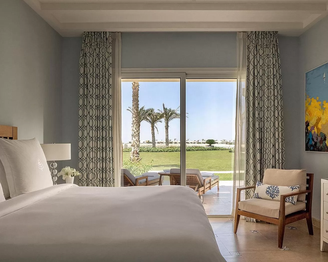 Bedroom, Bed in Four Seasons Hotel Alexandria At San Stefano