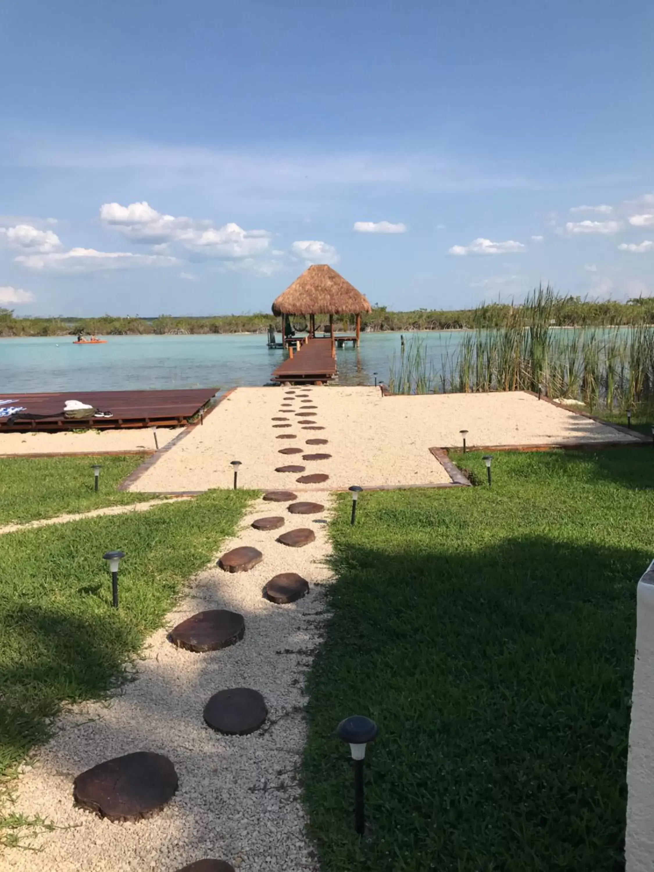 Garden view in Casa Shiva Bacalar by MIJ