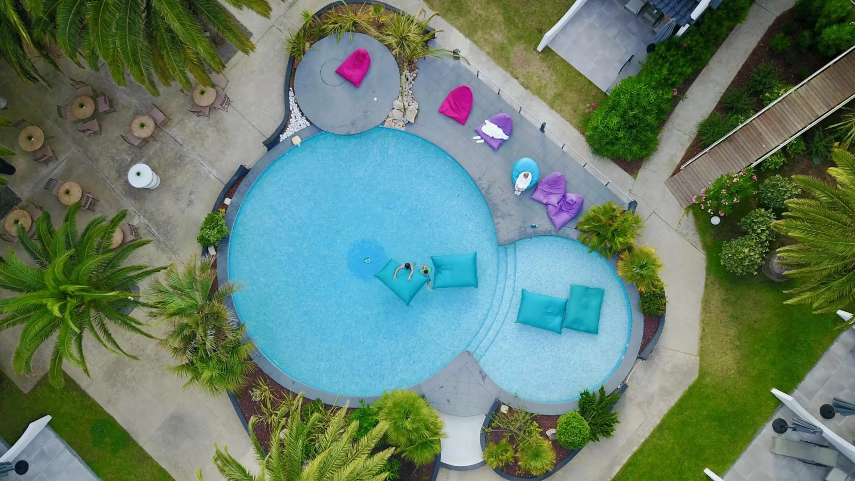 Bird's eye view in Le Spinaker