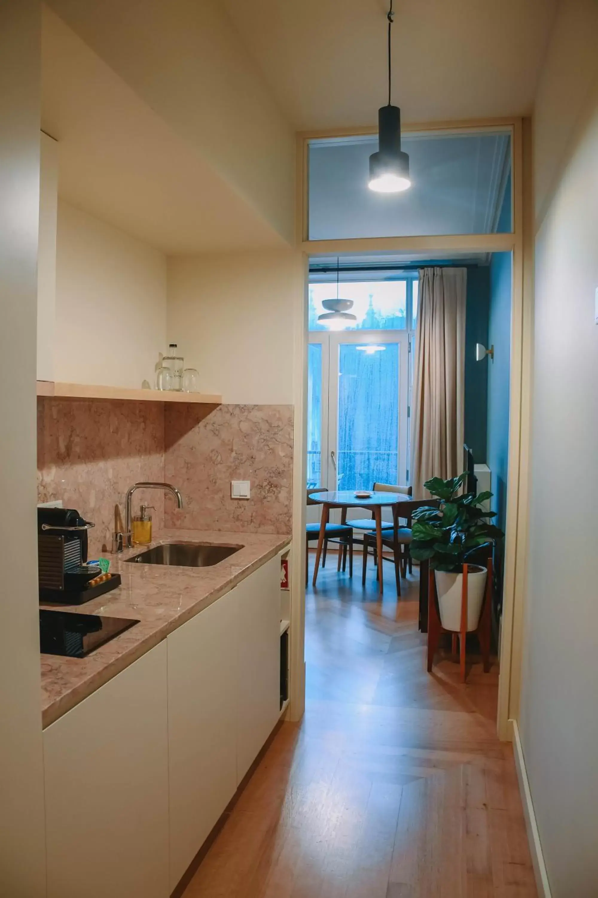 Kitchen/Kitchenette in Villa Theatro Heritage Apartments