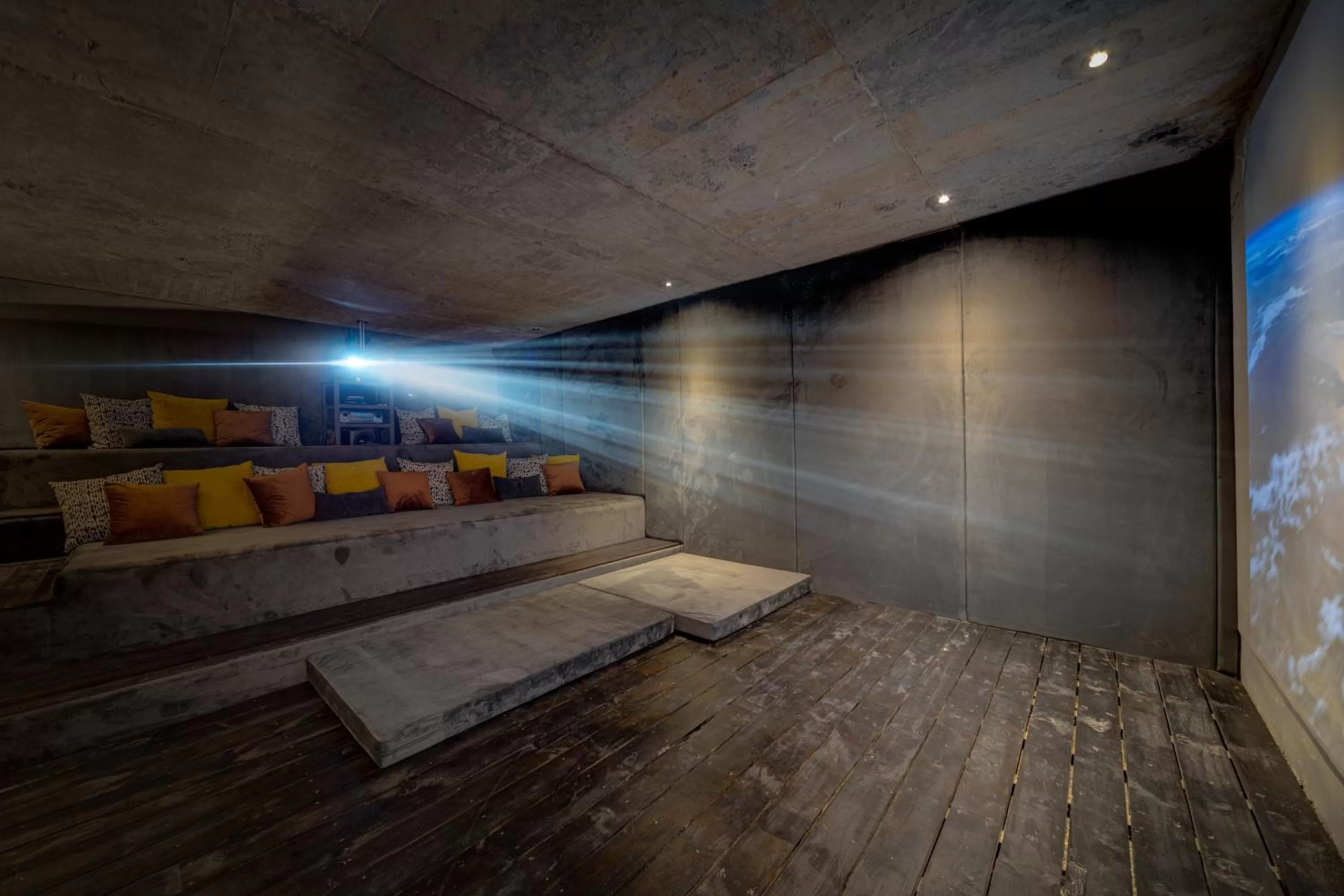 Communal lounge/ TV room in Future Found Sanctuary, Luxury Boutique Hotel by NEWMARK