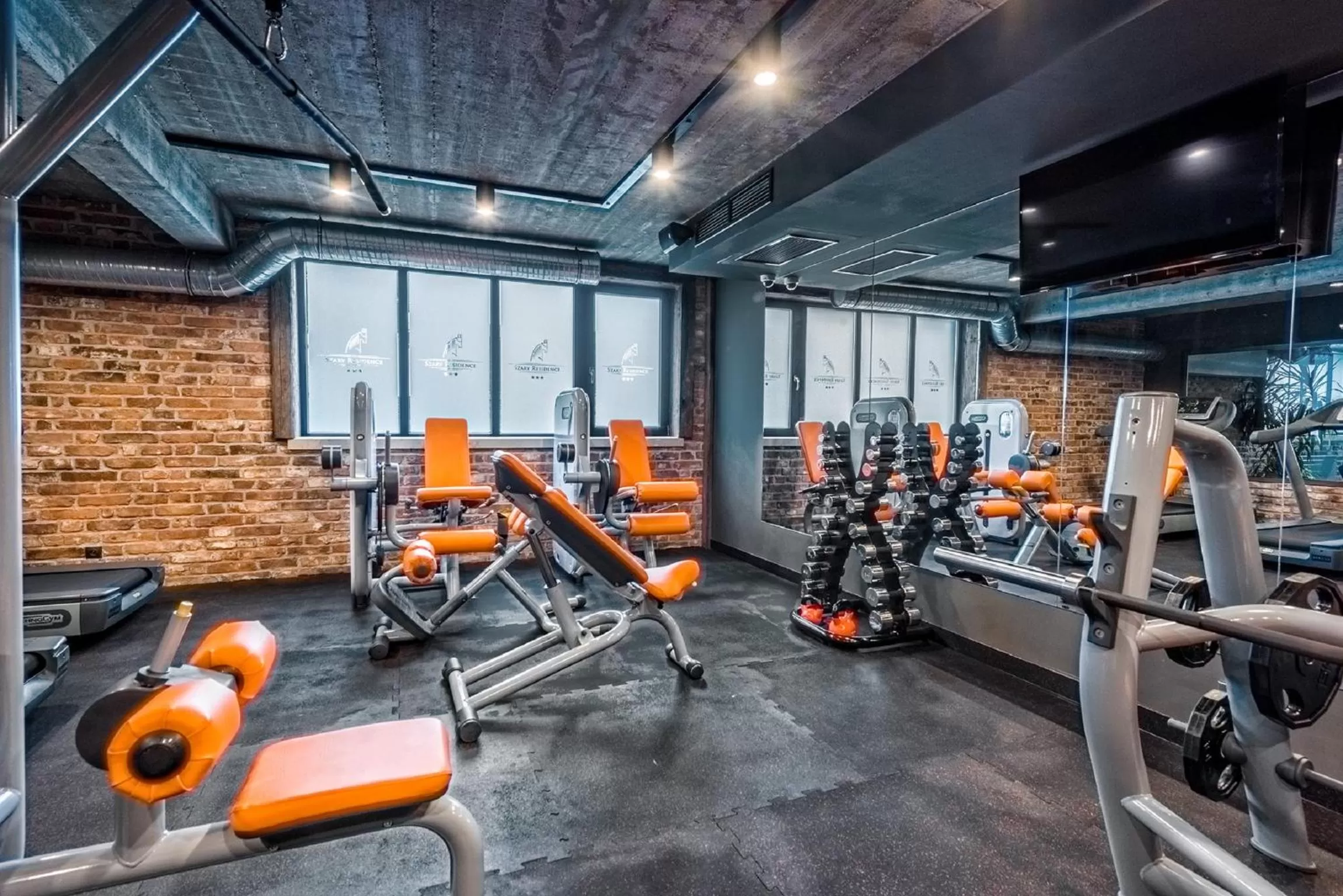 Fitness centre/facilities in Hotel Szary Residence