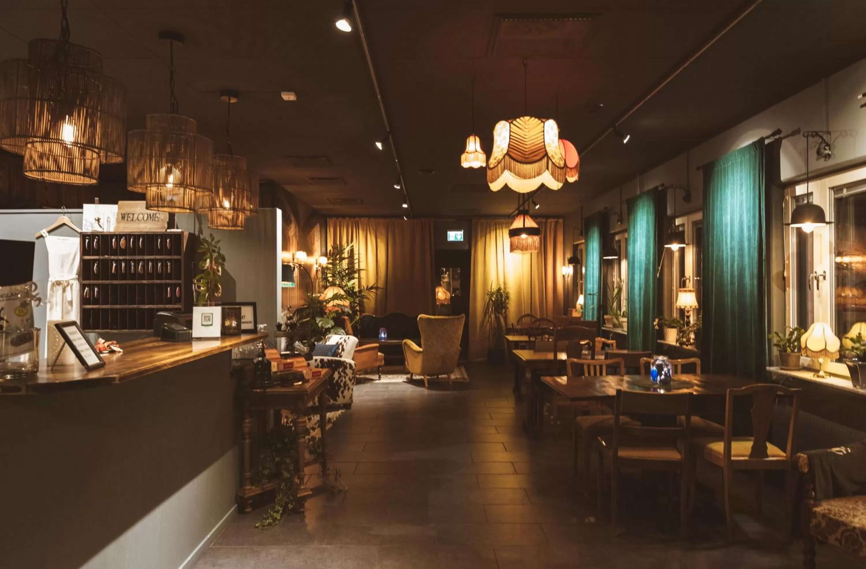 Lobby or reception, Restaurant/Places to Eat in Järnvägshotellet Edsbyn