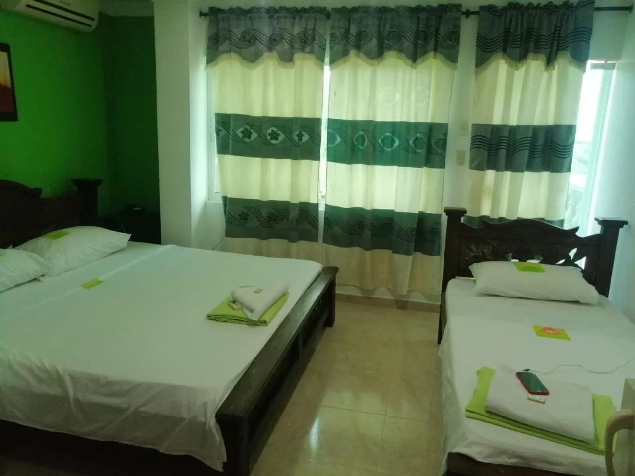 Bed in Hotel Mansión del Cesar