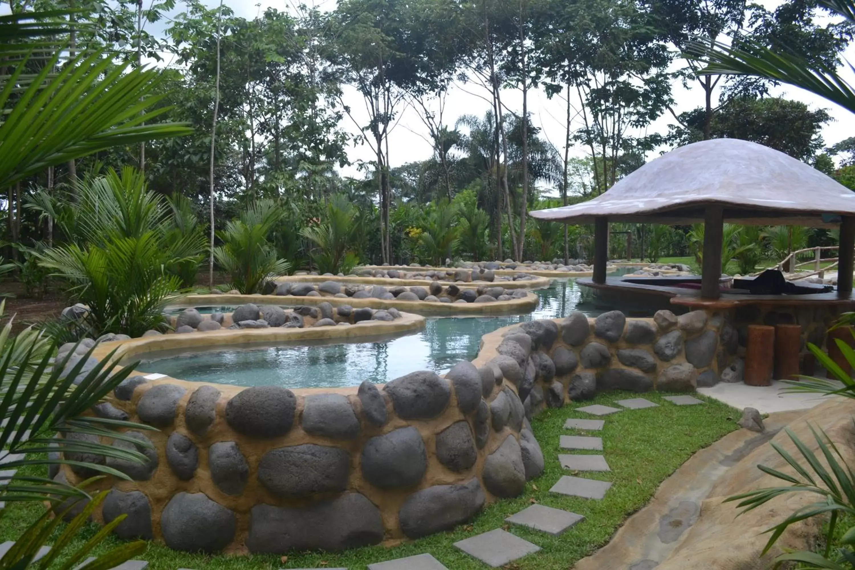 Hot Spring Bath in Volcano Lodge, Hotel & Thermal Experience