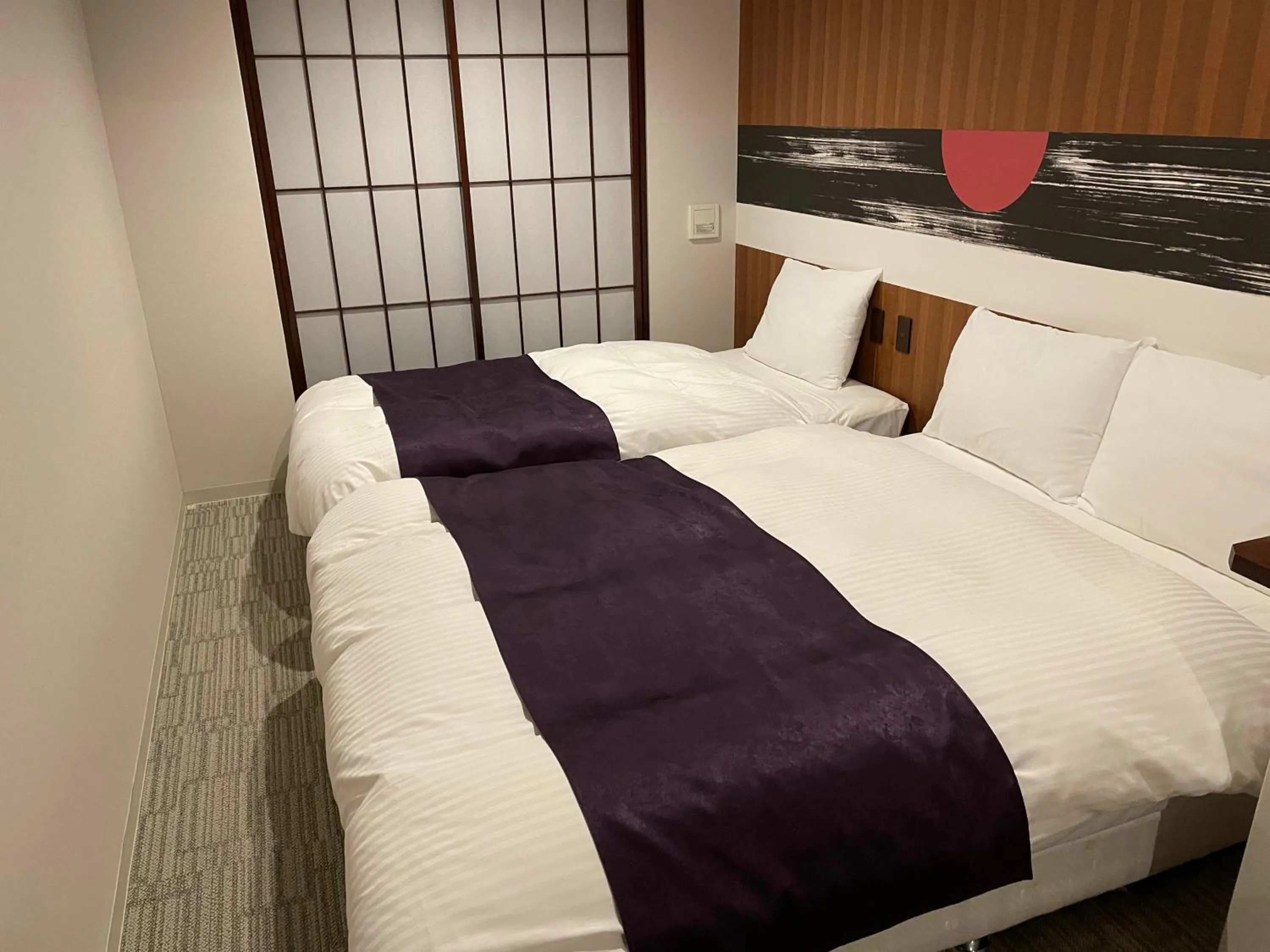 Bed in Irori Kyoto Station Higashi-Honganji