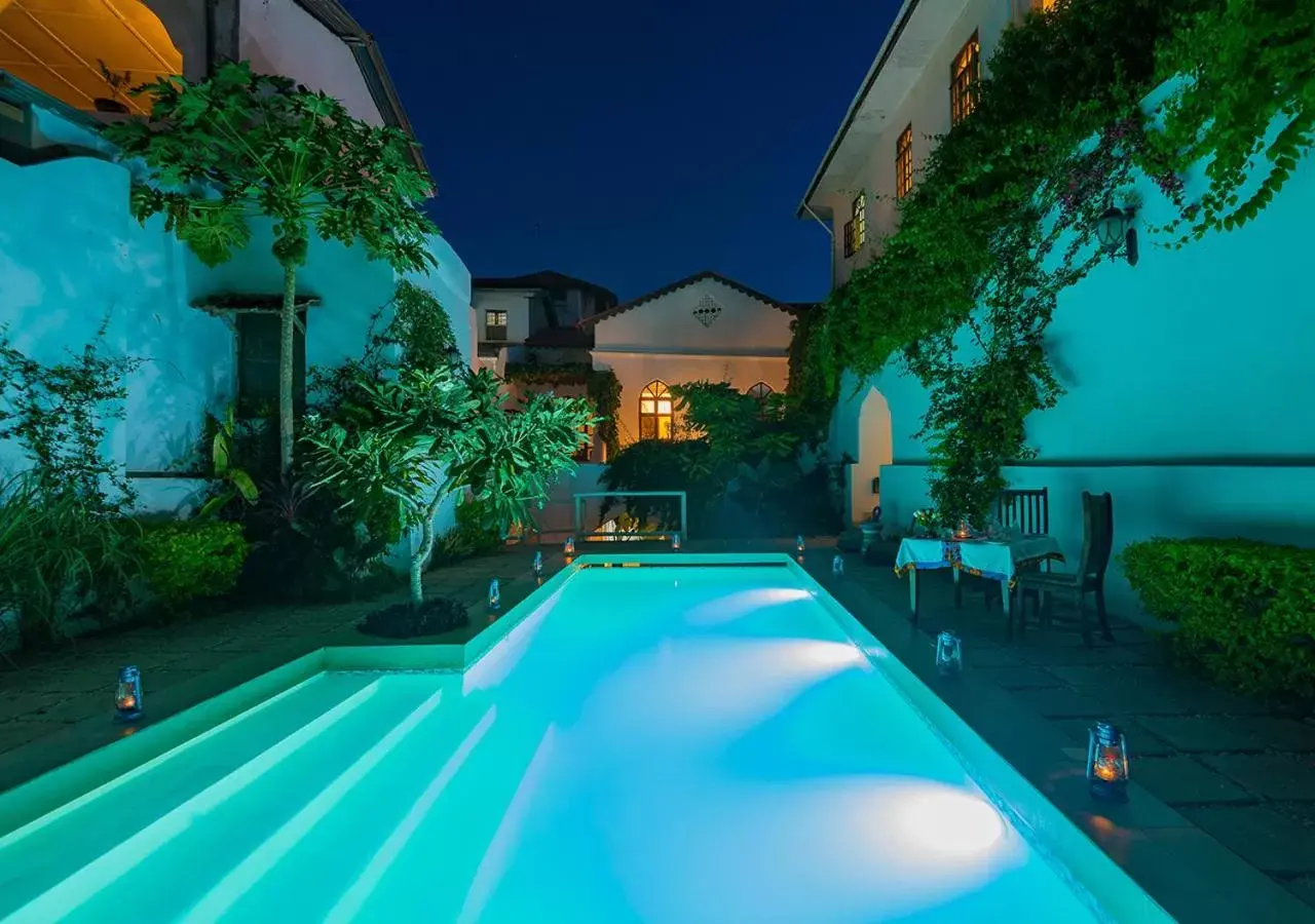 Pool view in The Seyyida Hotel and Spa Pool view in The Seyyida Hotel and Spa