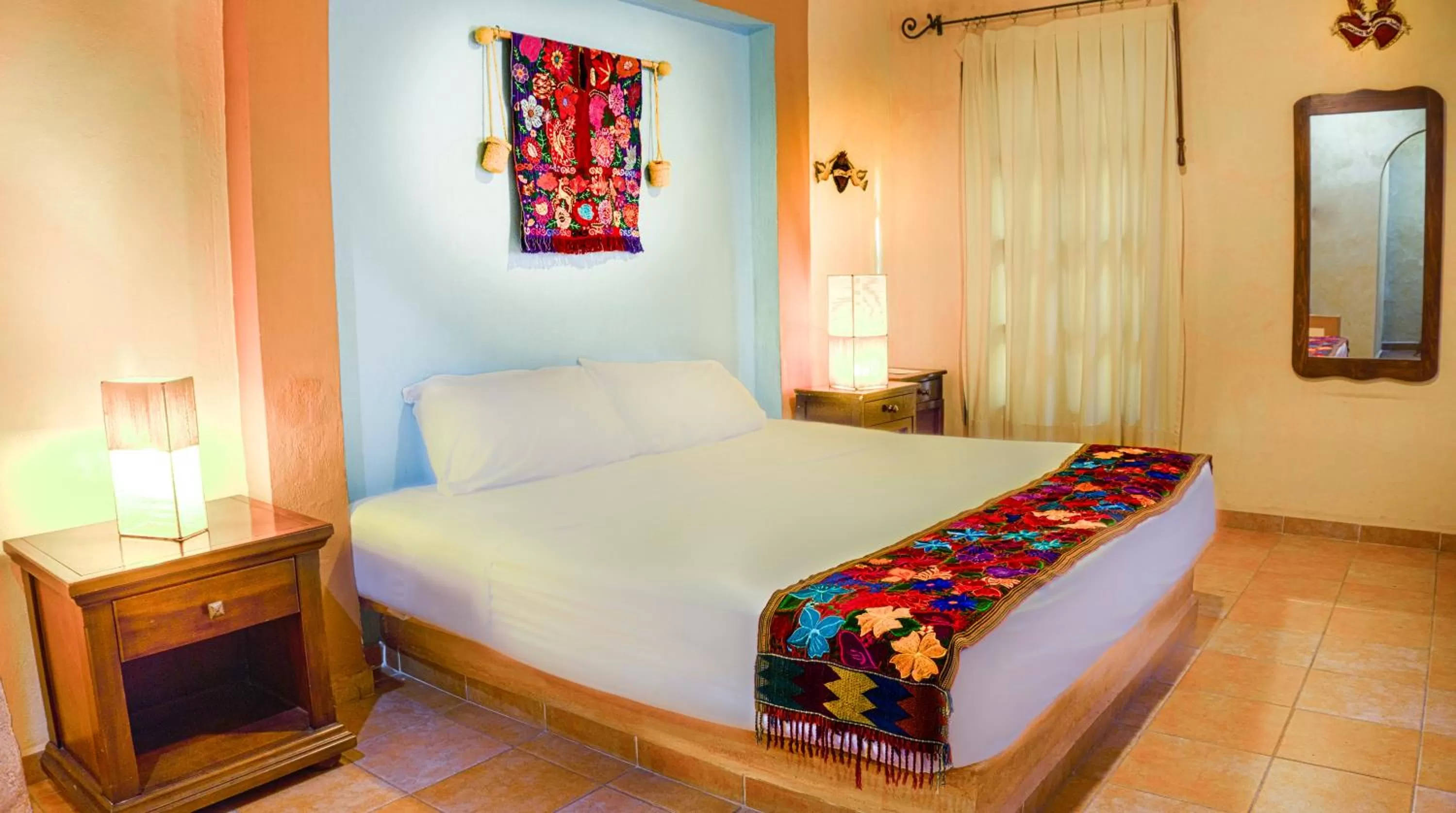 Bed in Hotel Casa de las Flores
