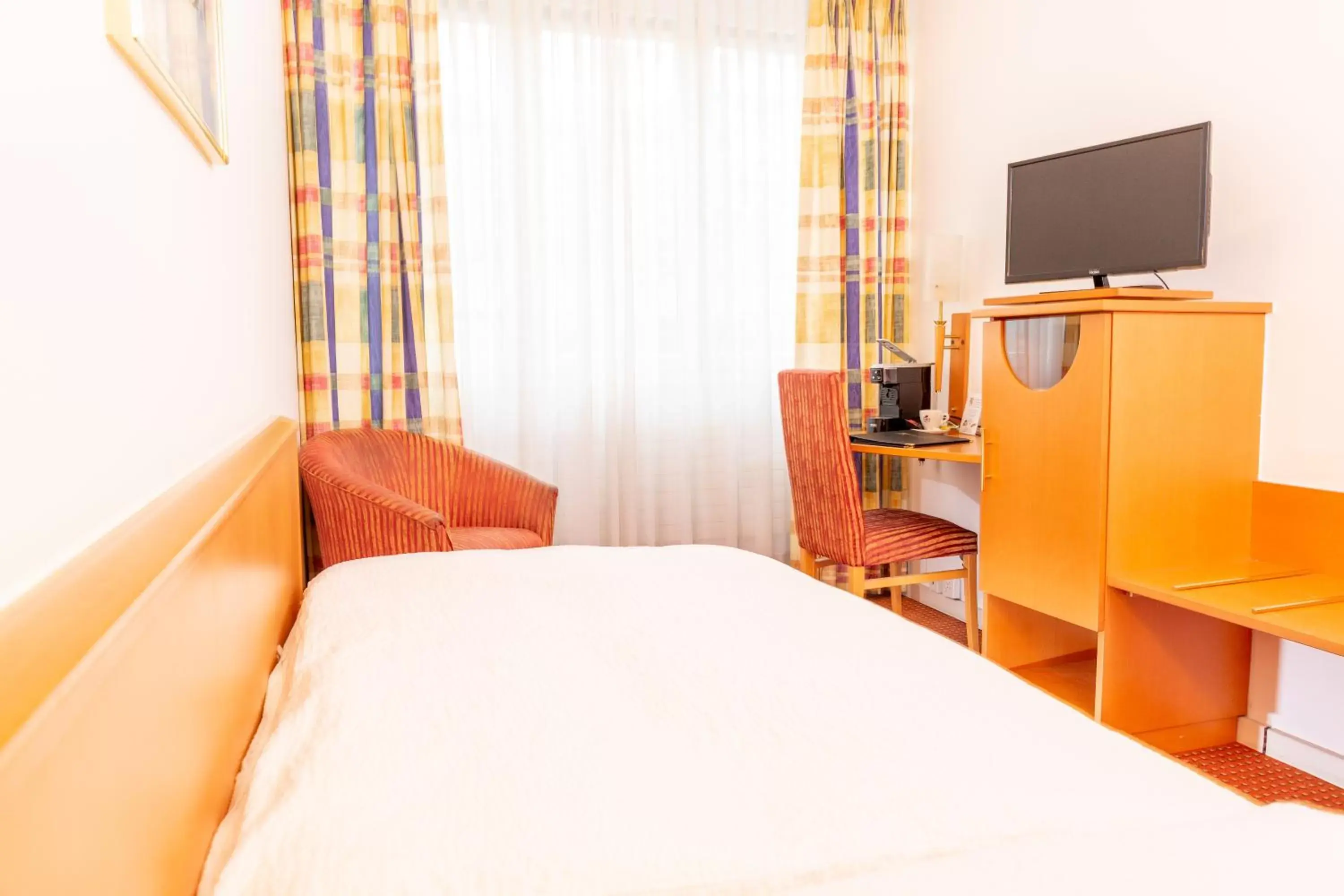 Bed, TV/Entertainment Center in Budget Hotel Alexander