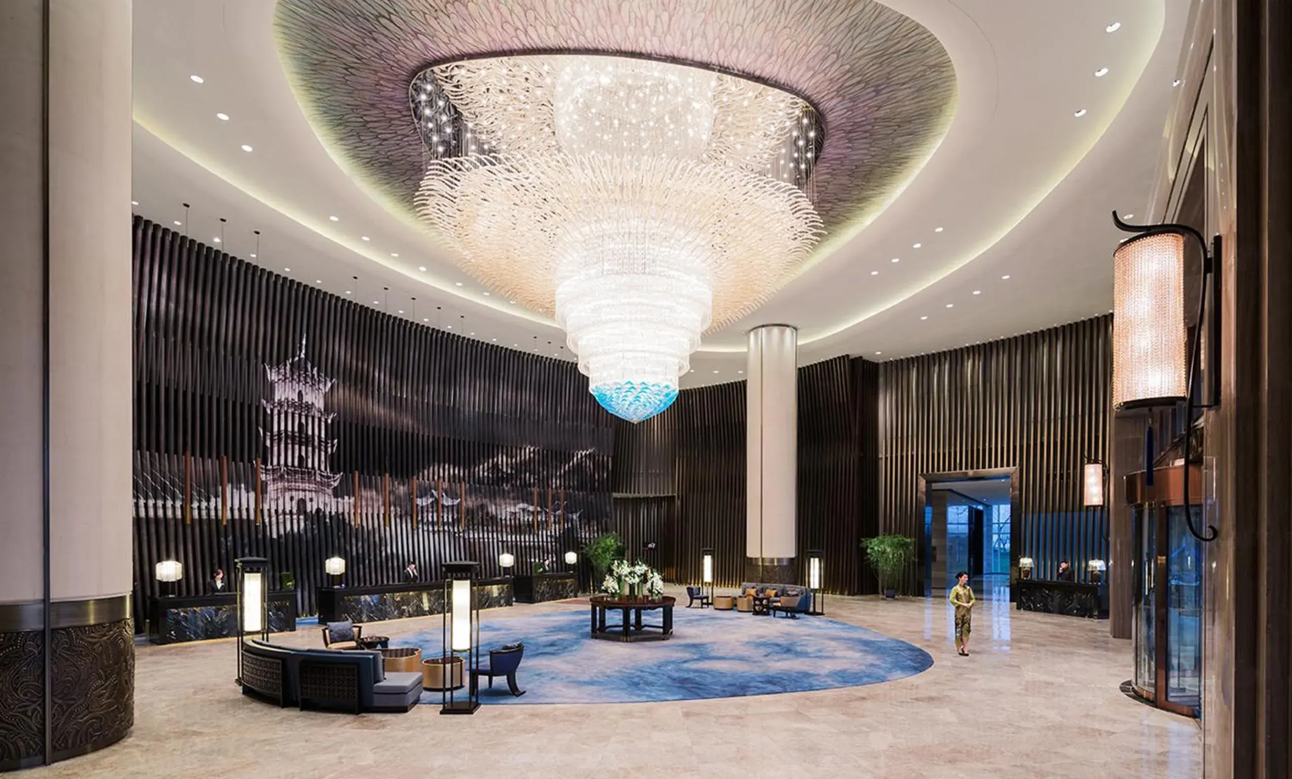 Lobby or reception in Wanda Realm Hotel Wuhu