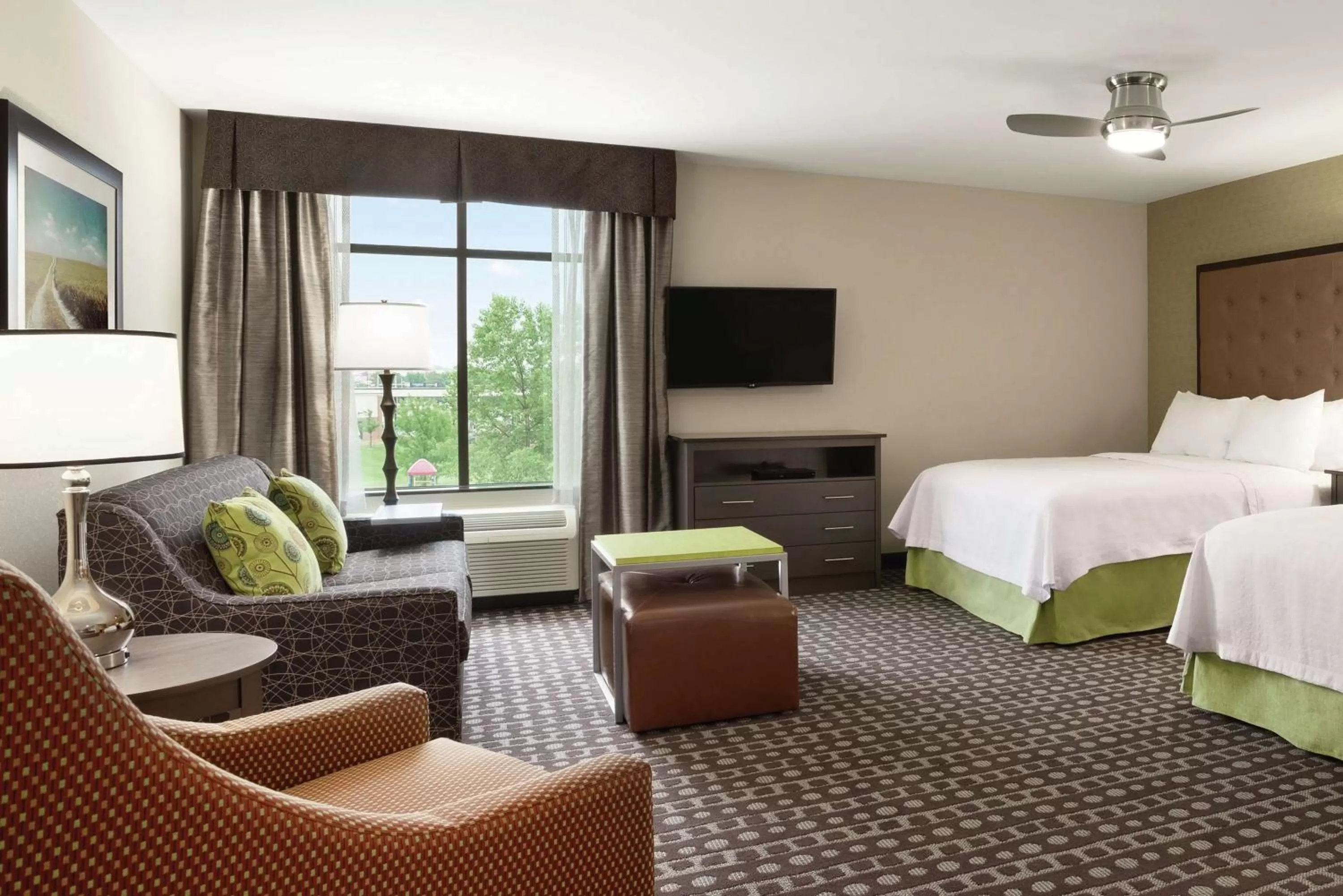 Queen Studio with Two Queen Beds - Hearing Accessible in Homewood Suites by Hilton Ankeny