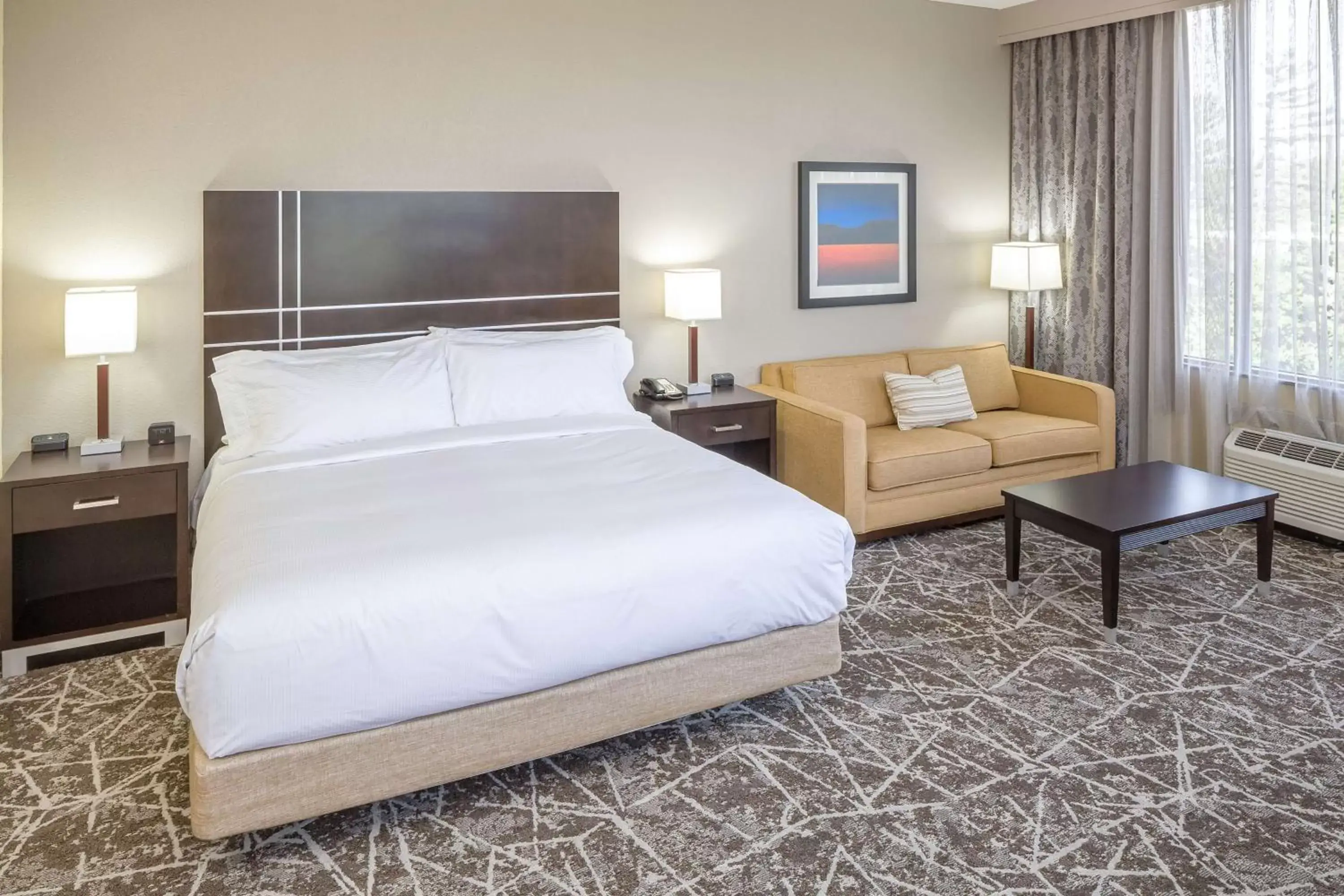 Living room, Bed in DoubleTree by Hilton Boston-Rockland