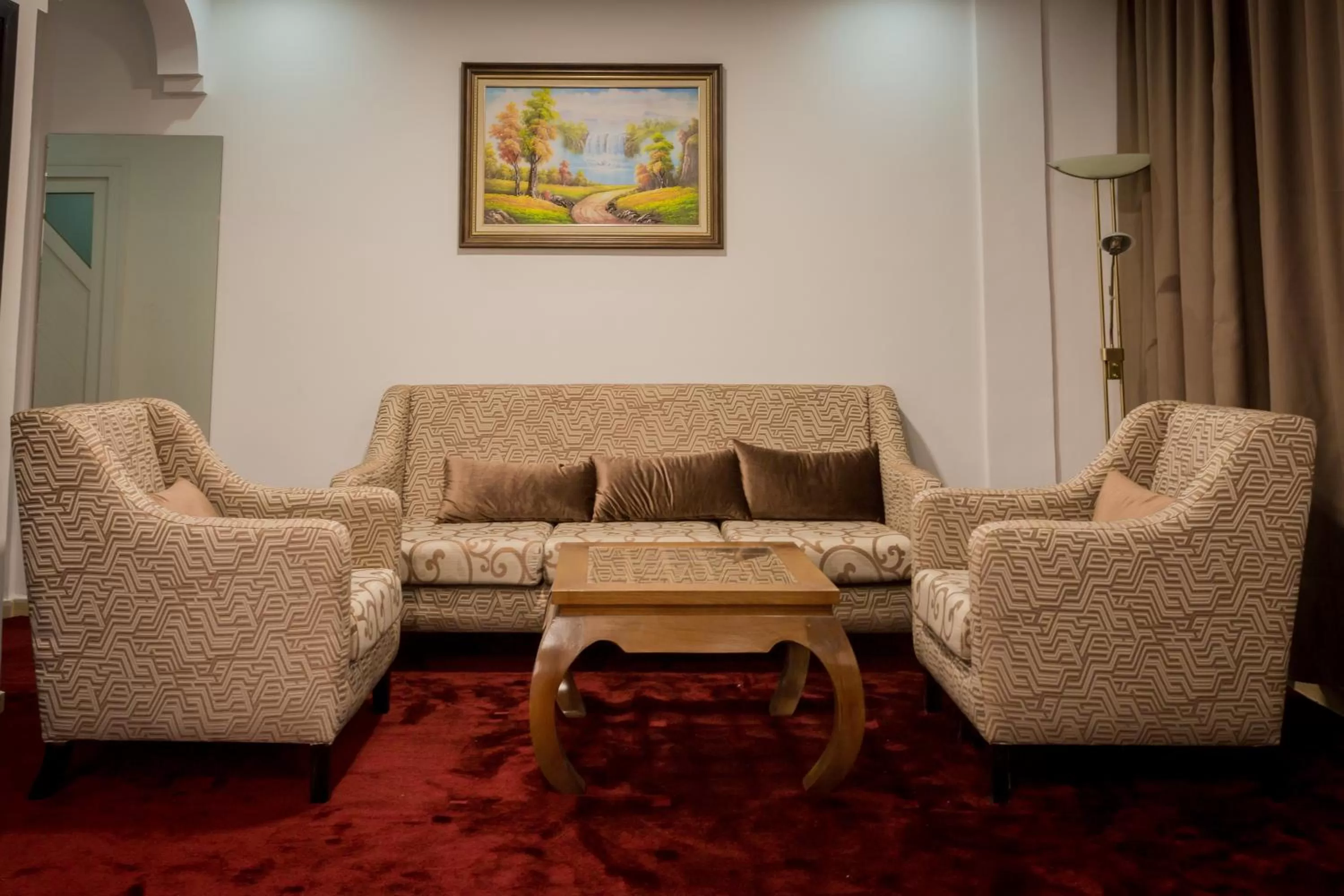 Seating area in Hôtel Mansour