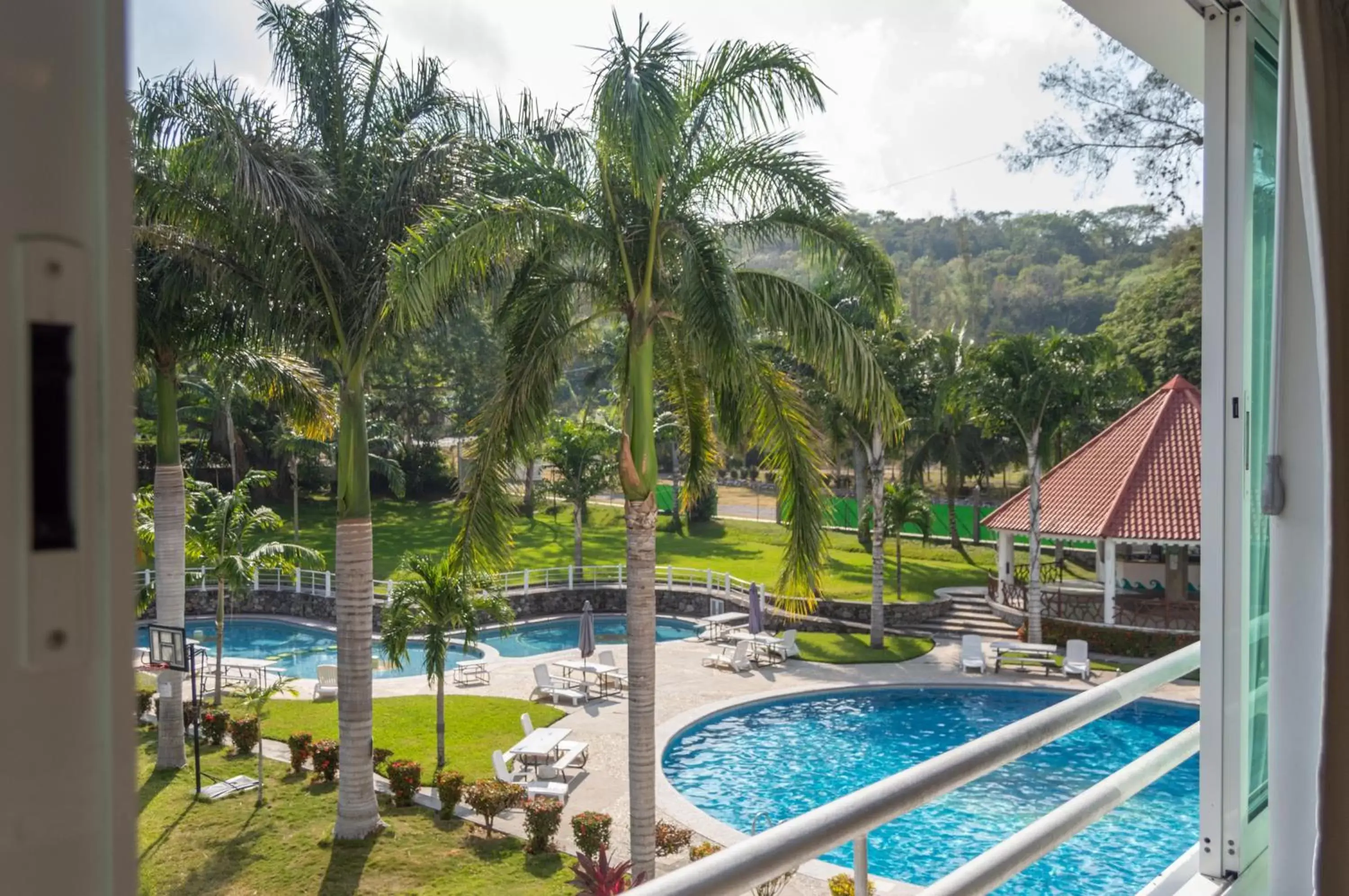 Pool View in Hotel Puente Nacional & Spa