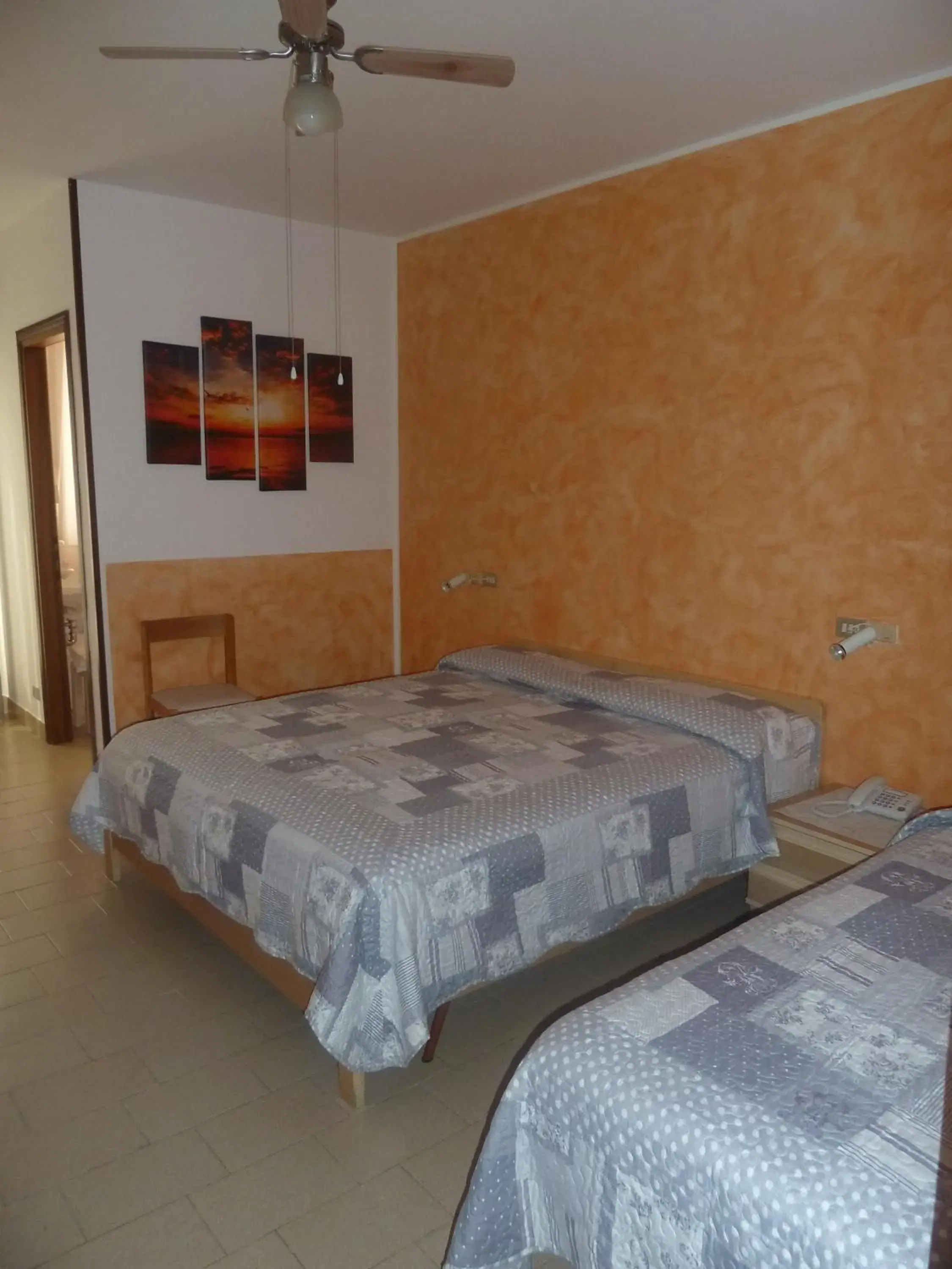 View (from property/room), Bed in Albergo Casa Este