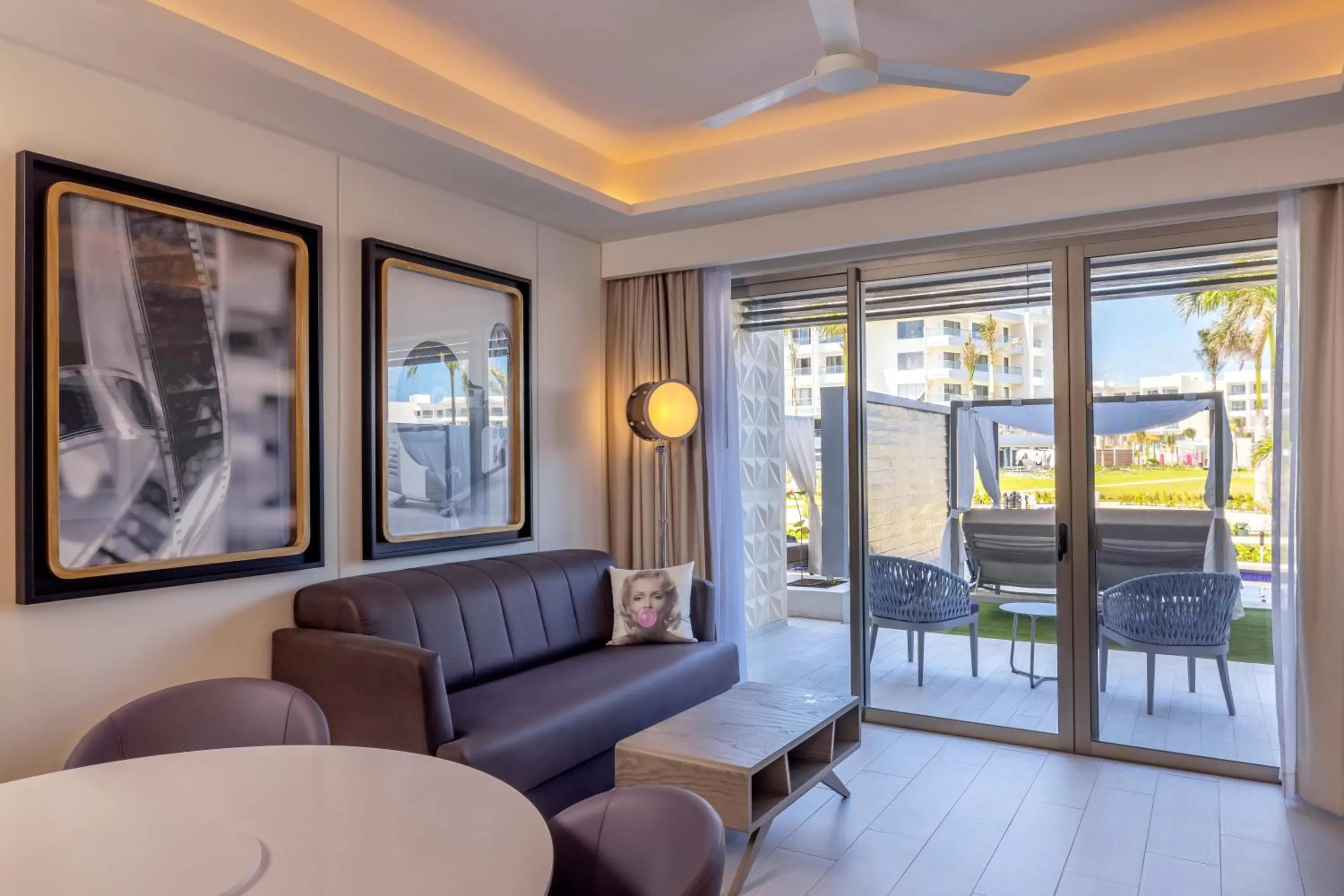 Seating area in Planet Hollywood Cancun by Royalton, An Autograph Collection All-Inclusive Resort