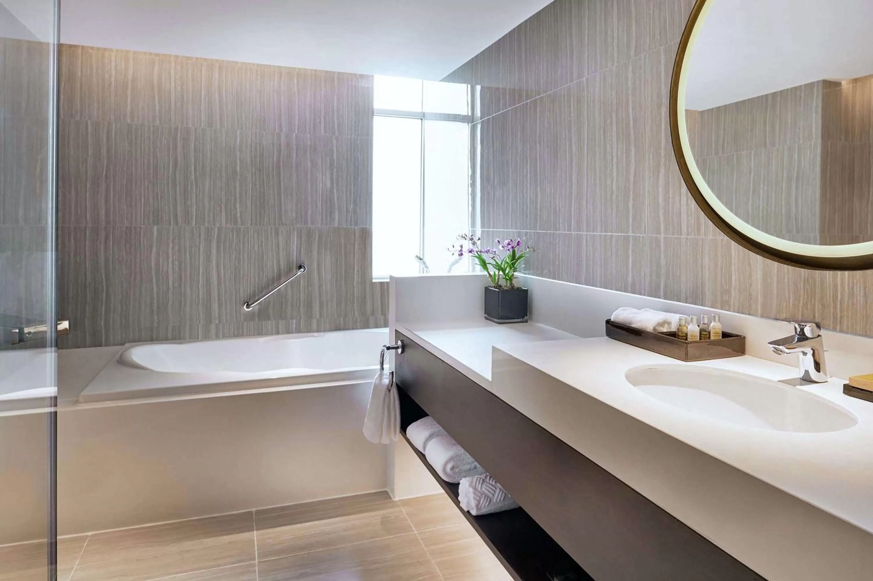 Bathroom in DoubleTree by Hilton Bangkok Ploenchit