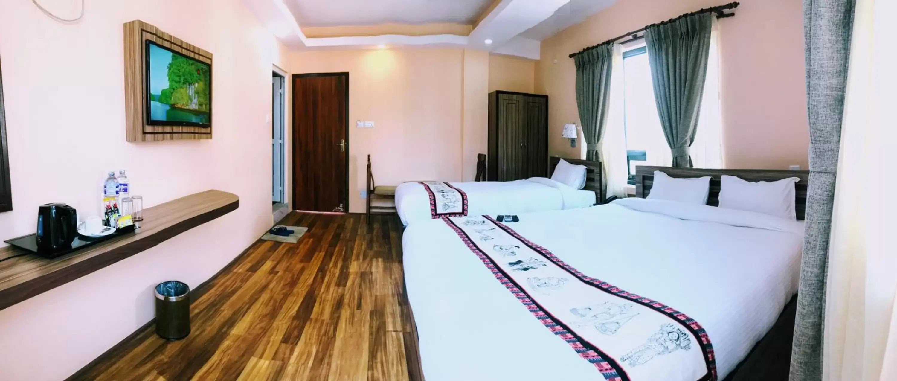 Photo of the whole room, Bed in Kathmandu Garden Home